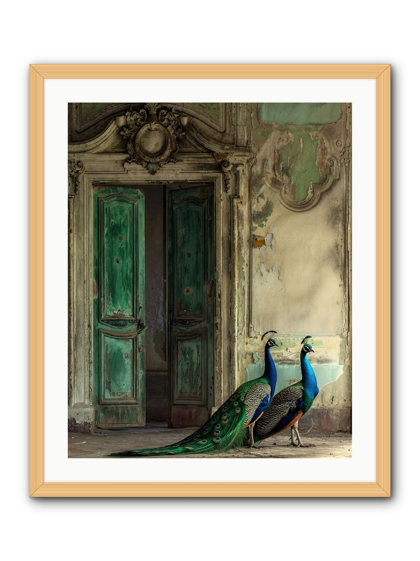 Passage To Avian Majesty -- Framed Print - Natural 24x30