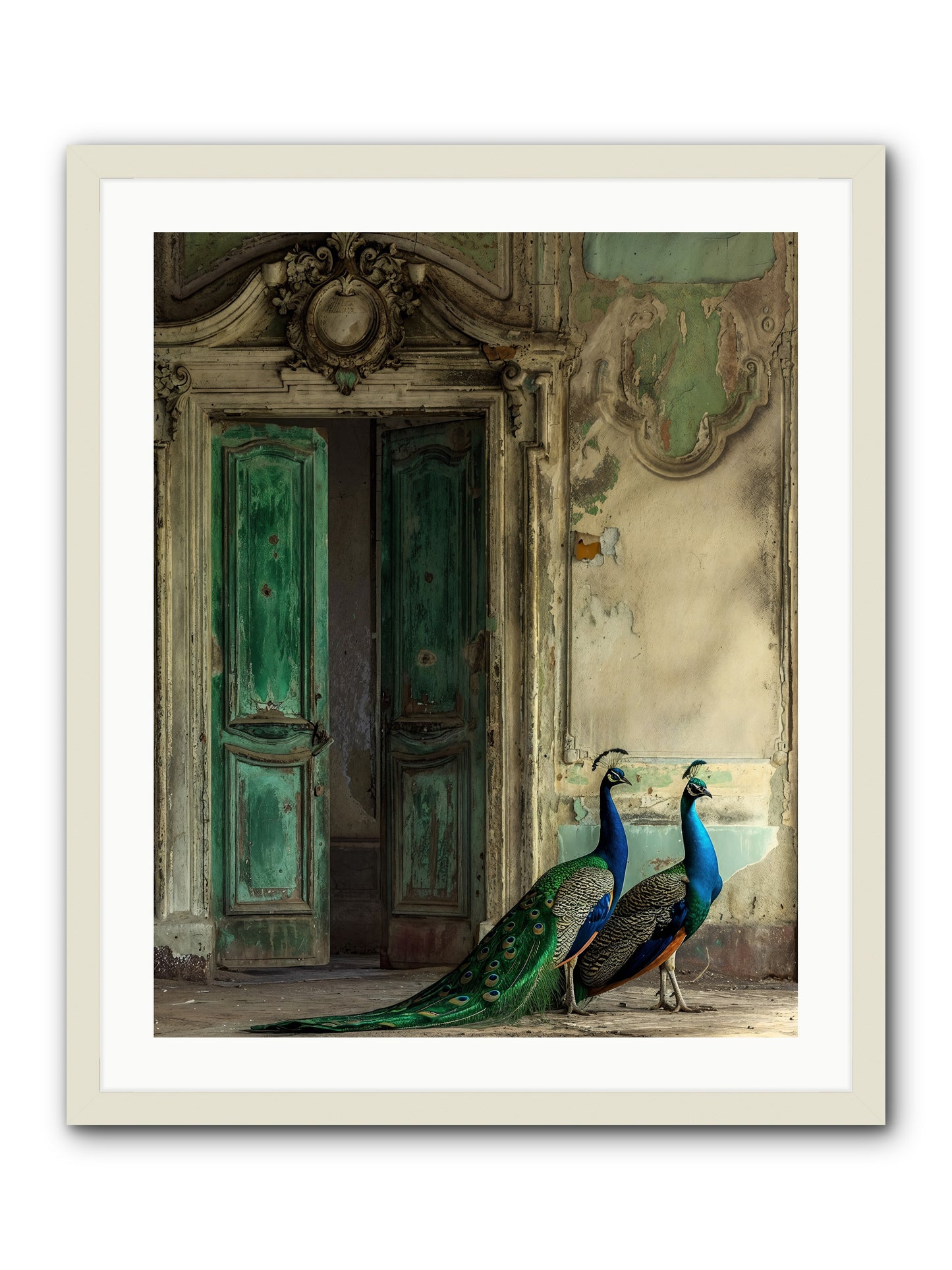 Passage To Avian Majesty -- Framed Print - White 24x30