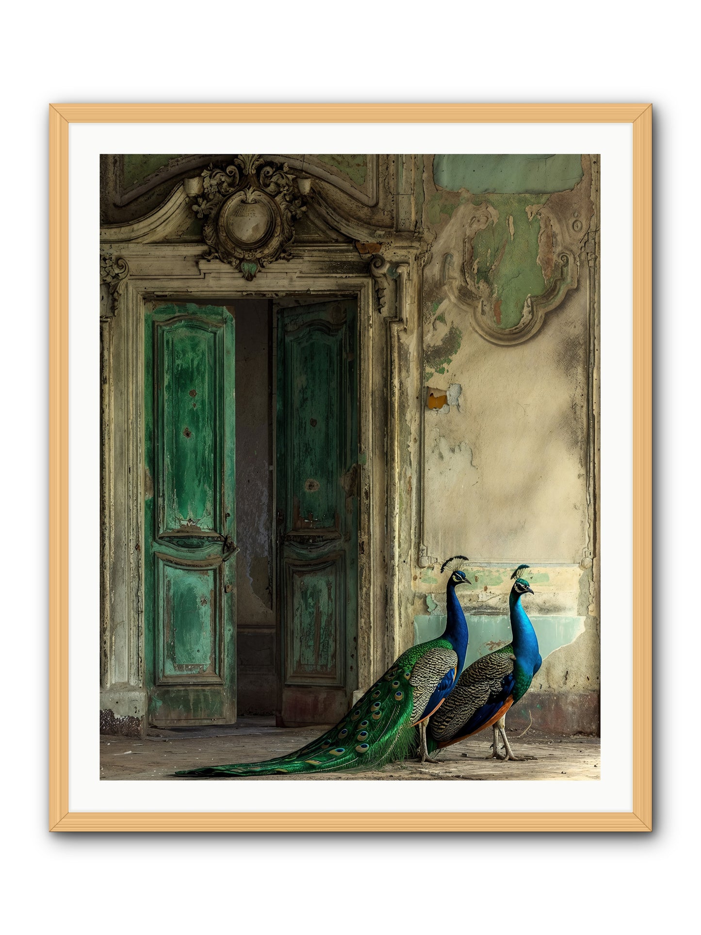 Passage To Avian Majesty -- Framed Print - Natural 32x40