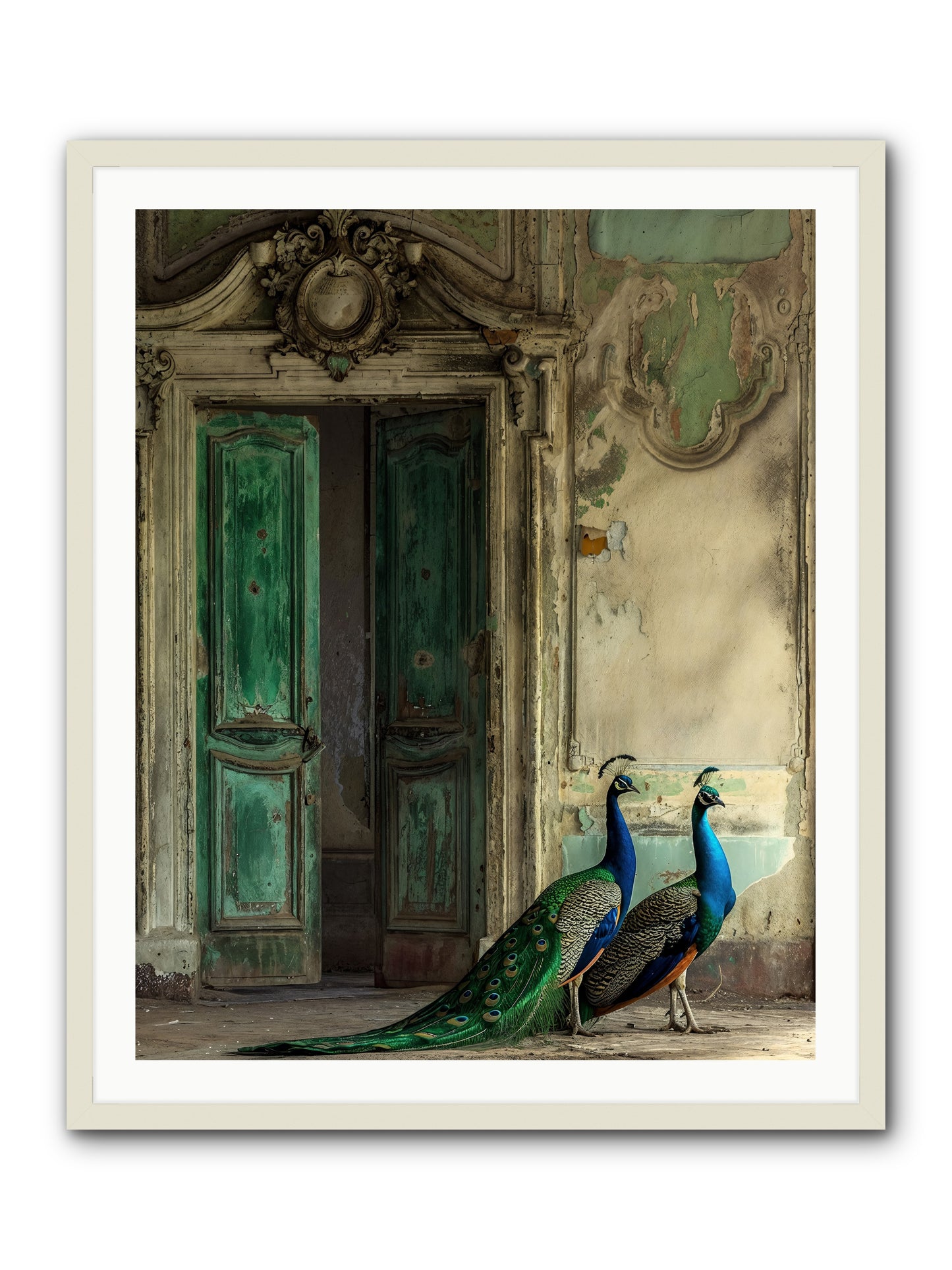 Passage To Avian Majesty -- Framed Print - White 32x40
