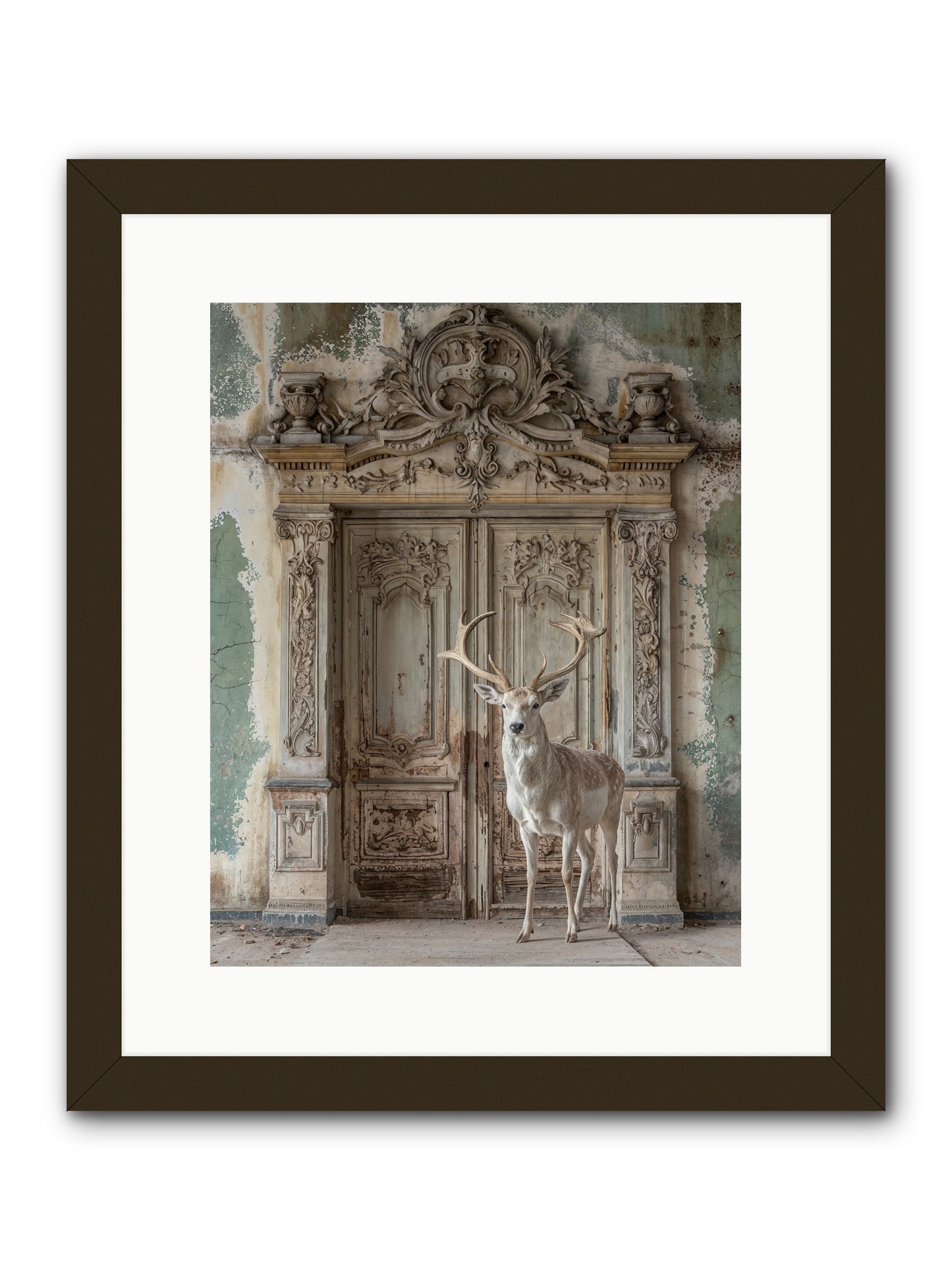 Passage To Ethereal Forests -- Framed Print - Black 12x15