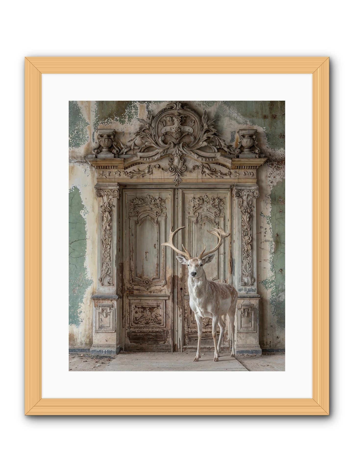 Passage To Ethereal Forests -- Framed Print - Natural 16x20
