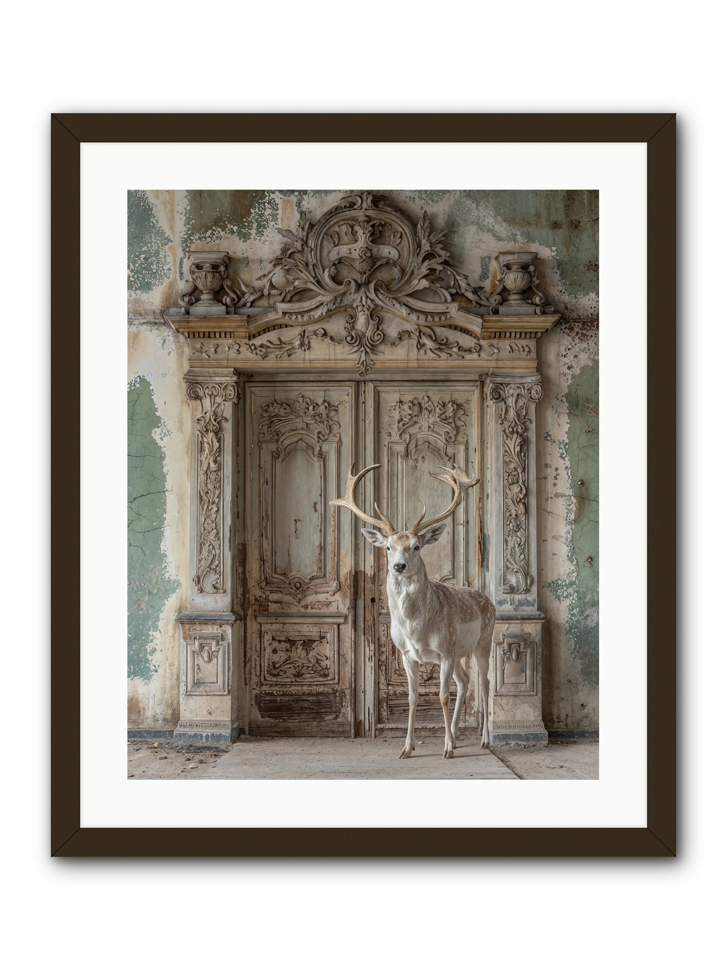 Passage To Ethereal Forests -- Framed Print - Black 20x25