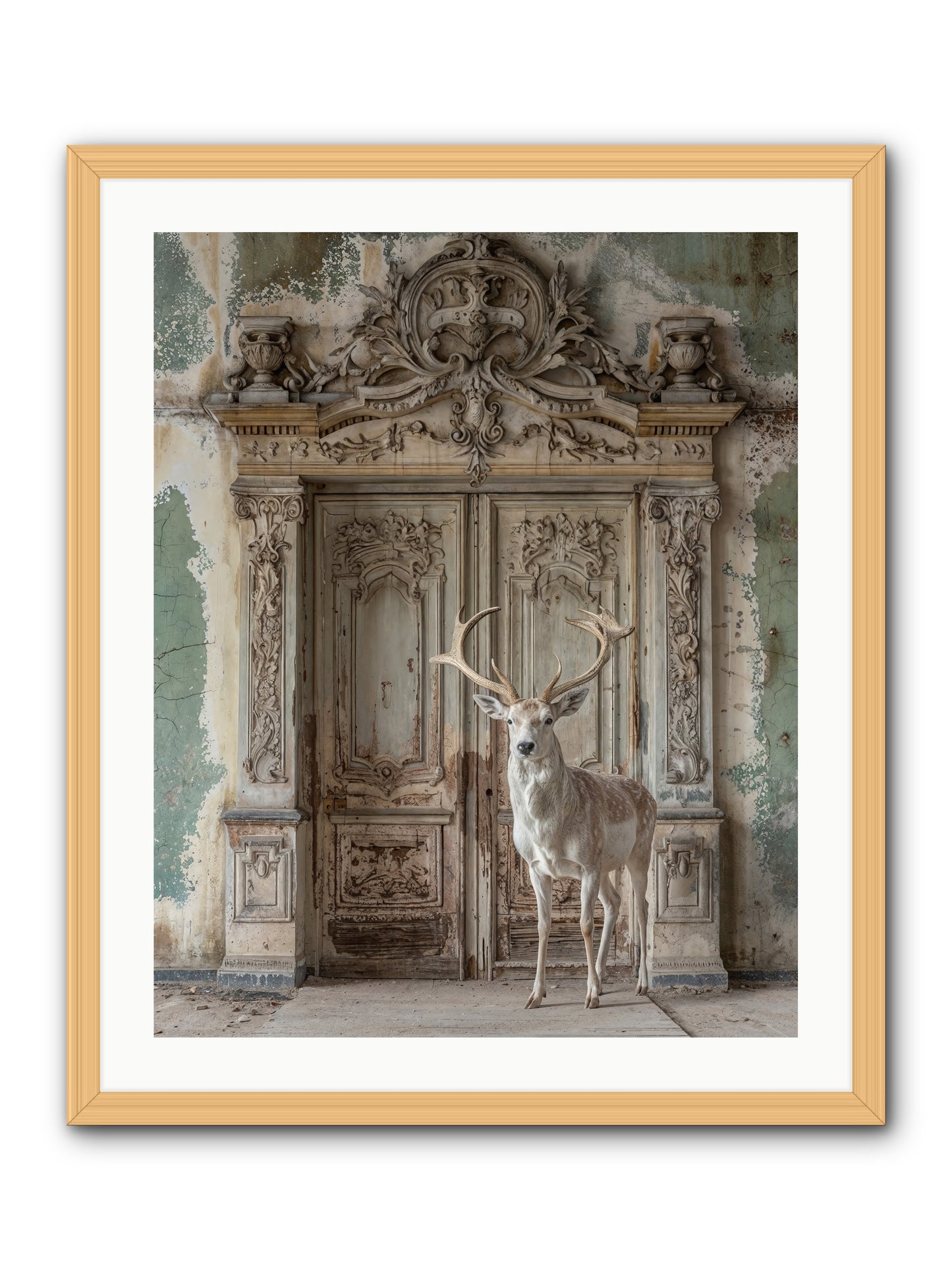 Passage To Ethereal Forests -- Framed Print - Natural 24x30