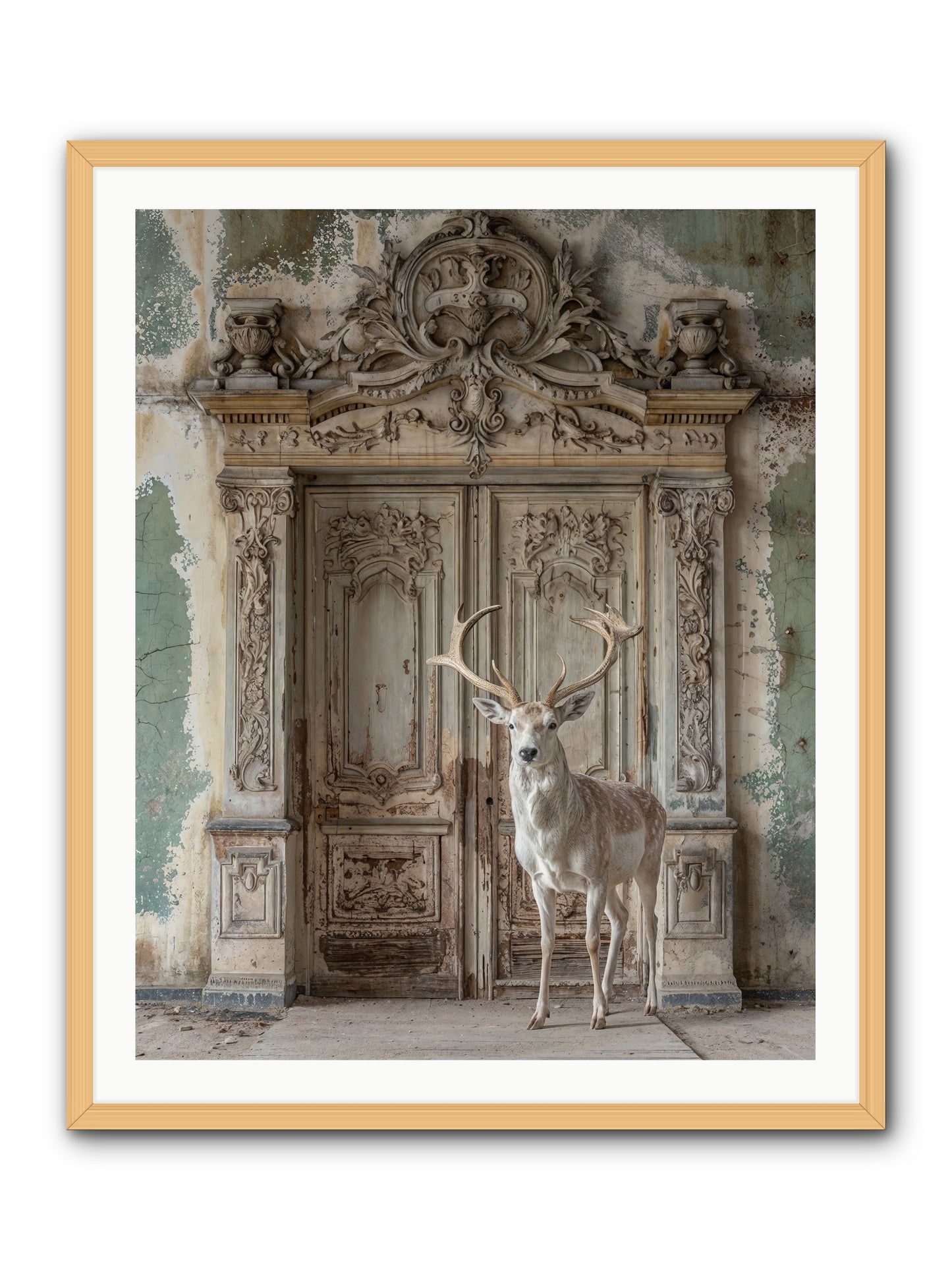 Passage To Ethereal Forests -- Framed Print - Natural 32x40