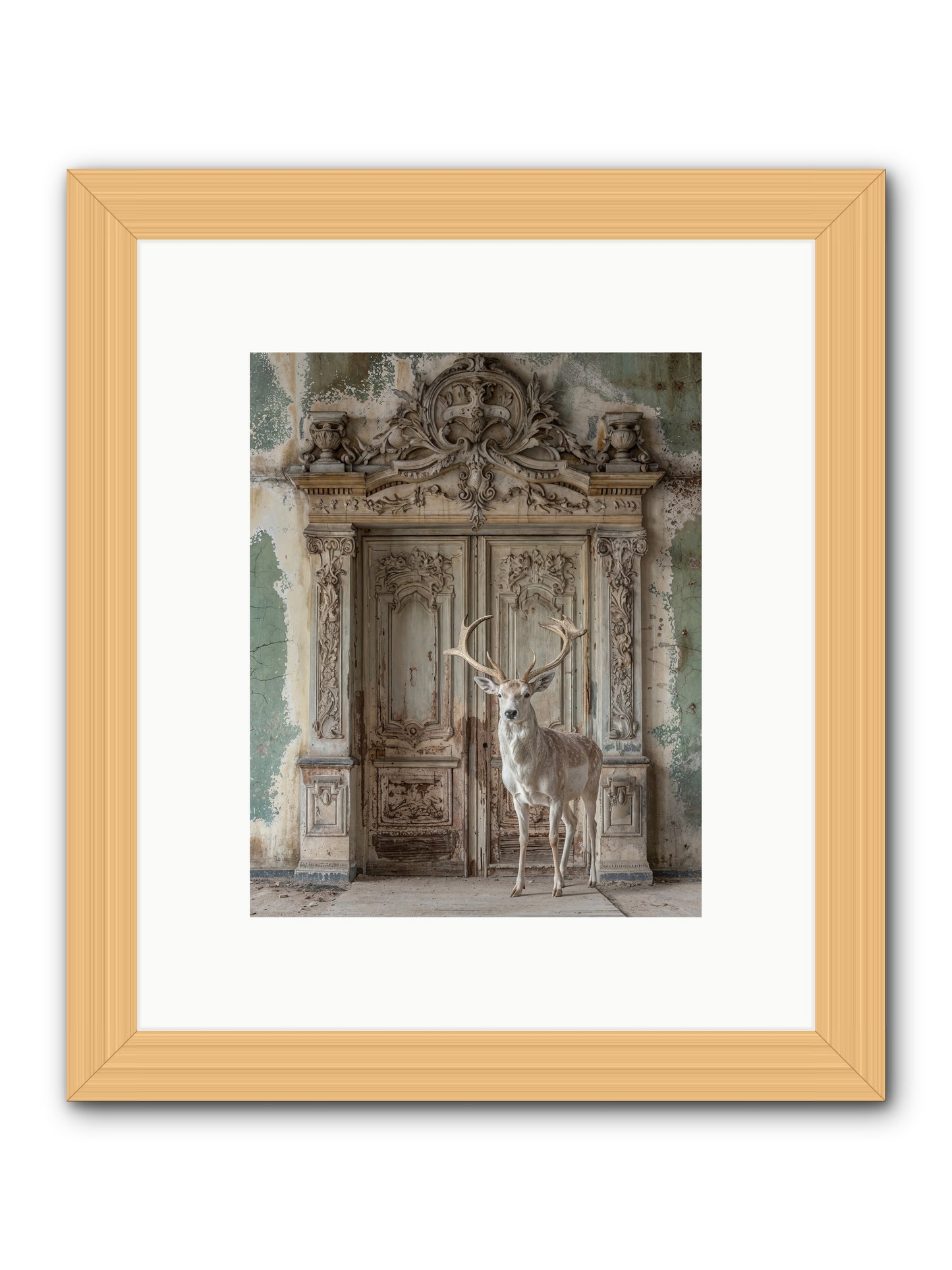 Passage To Ethereal Forests -- Framed Print - Natural 8x10
