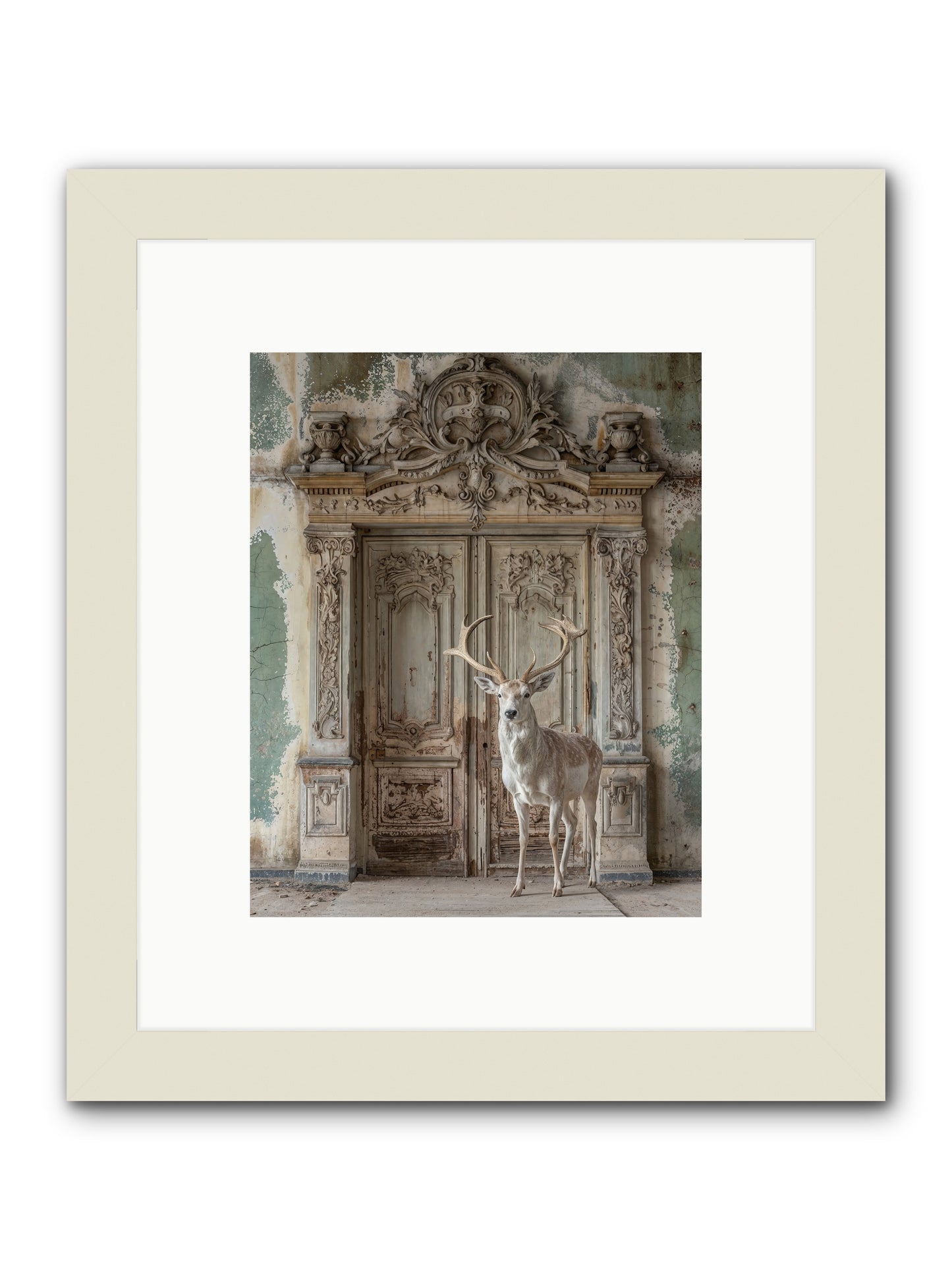 Passage To Ethereal Forests -- Framed Print - White 8x10