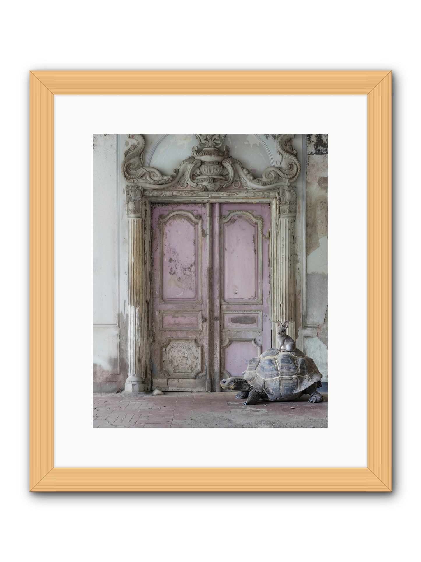 Passage To Whimsical Lands -- Framed Print - Natural 12x15