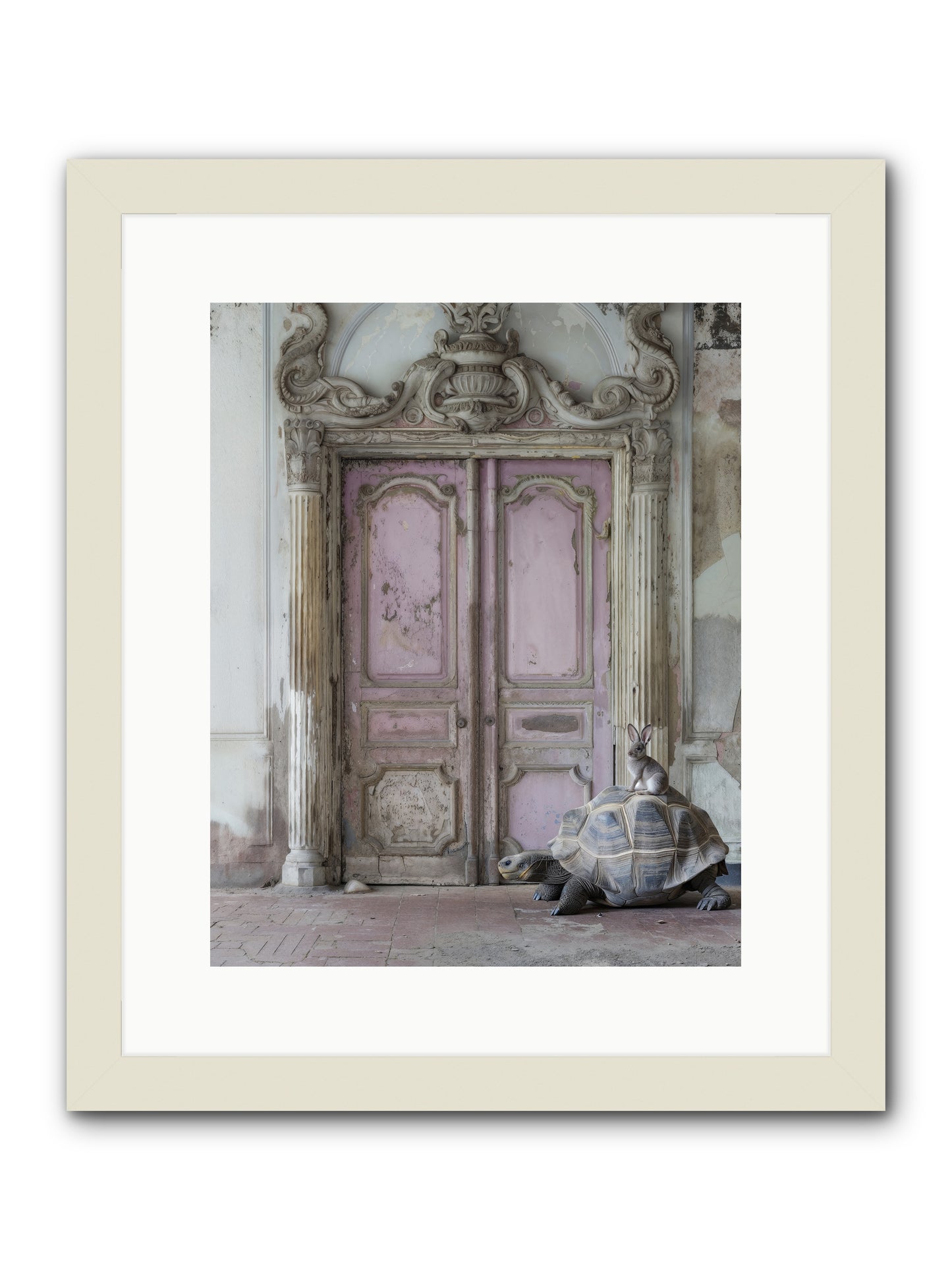 Passage To Whimsical Lands -- Framed Print - White 12x15