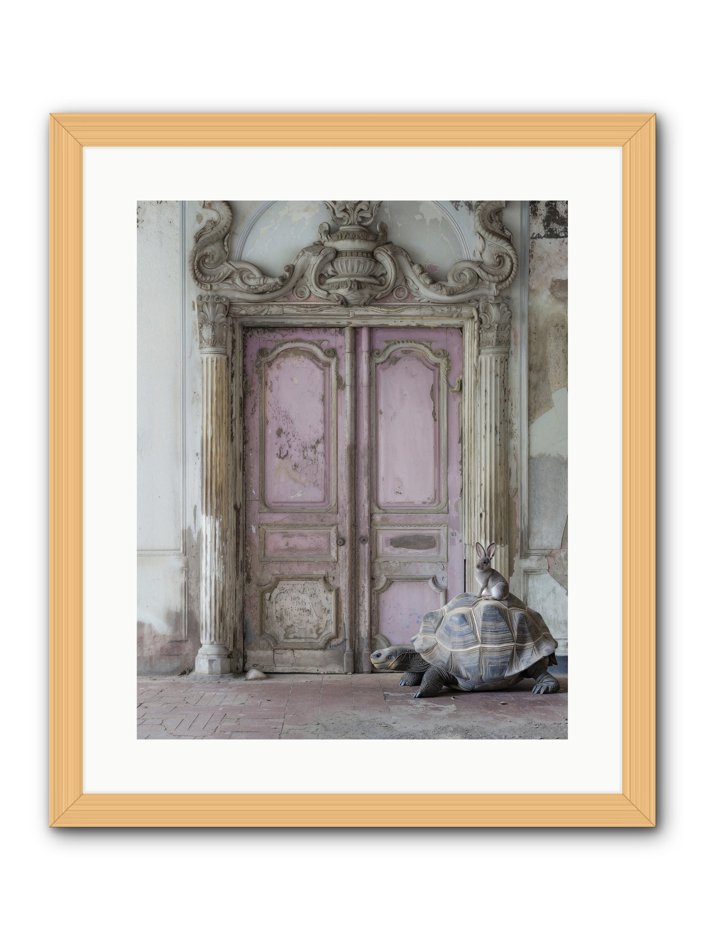 Passage To Whimsical Lands -- Framed Print - Natural 16x20