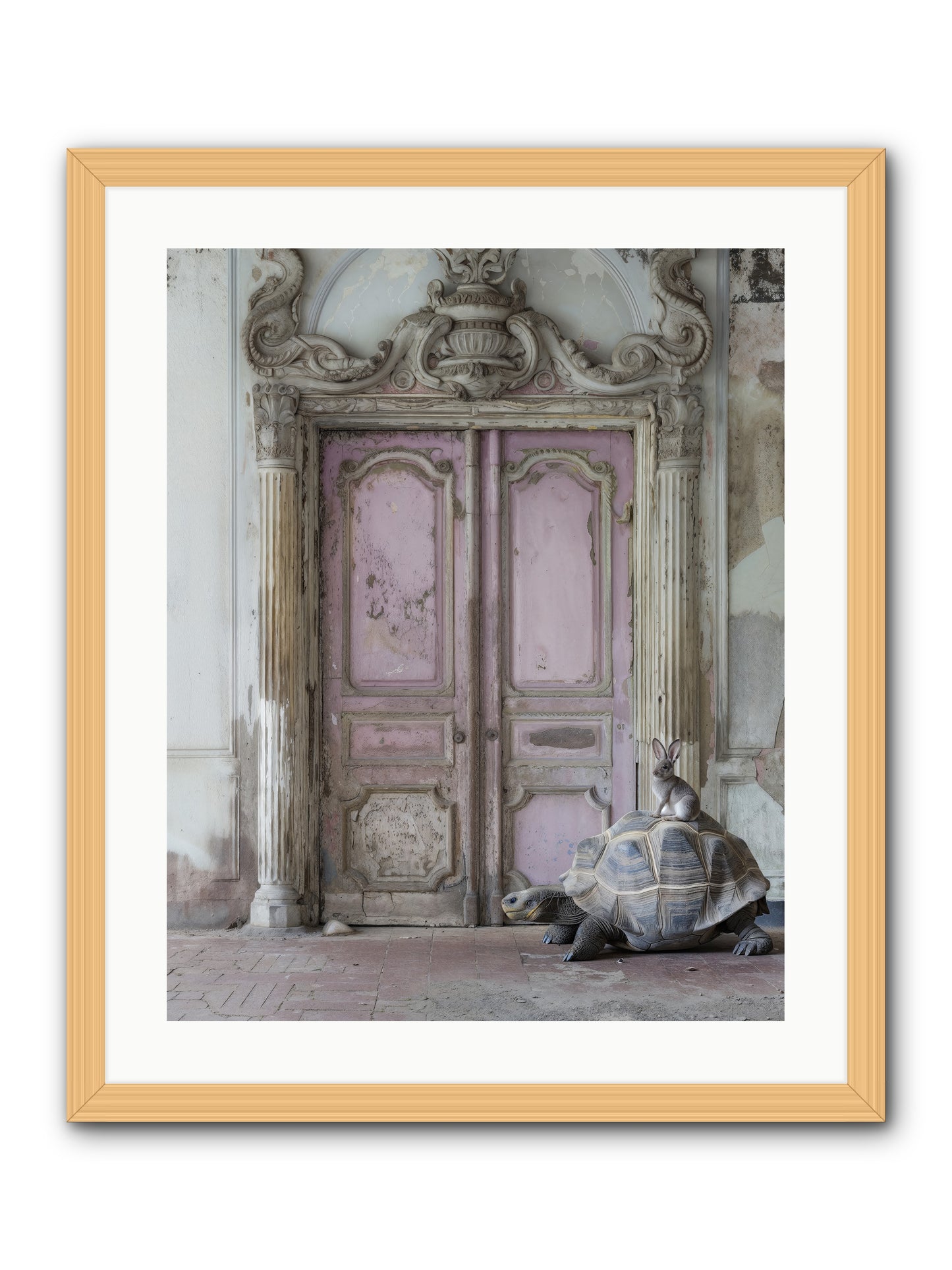 Passage To Whimsical Lands -- Framed Print - Natural 20x25