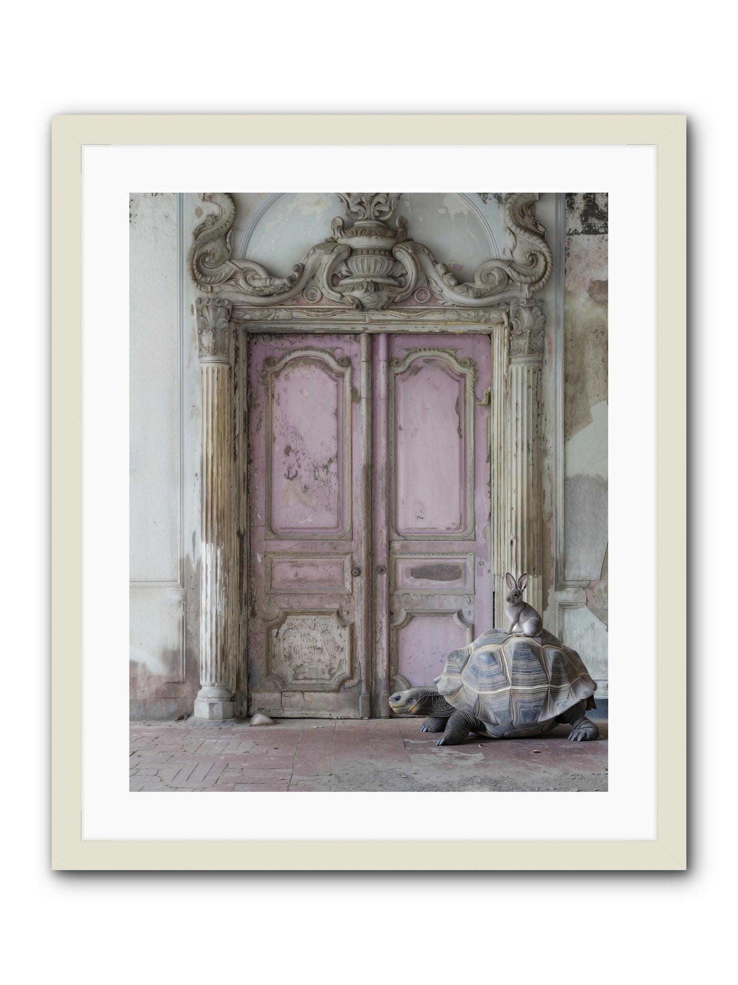 Passage To Whimsical Lands -- Framed Print - White 20x25