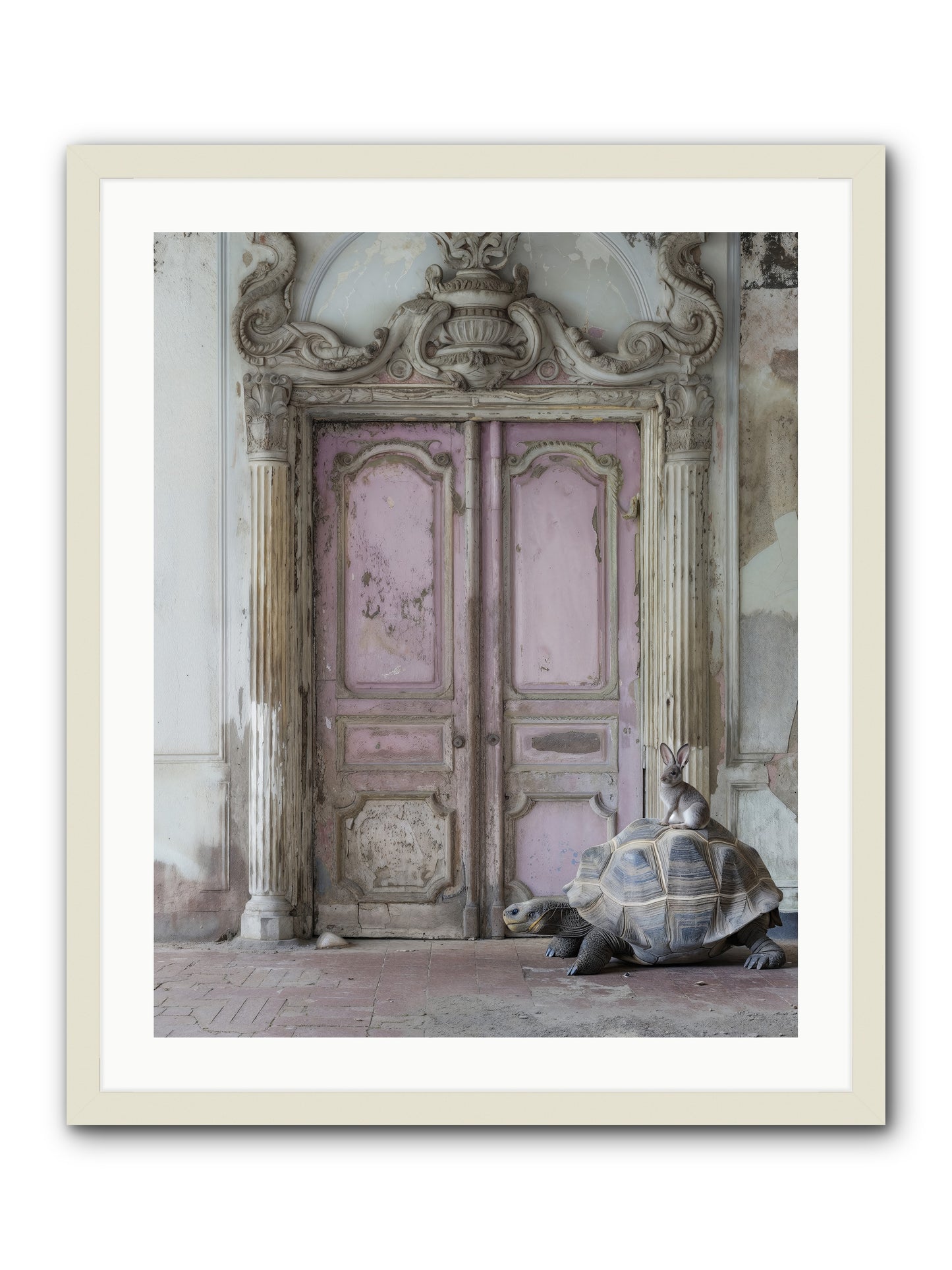 Passage To Whimsical Lands -- Framed Print - White 24x30