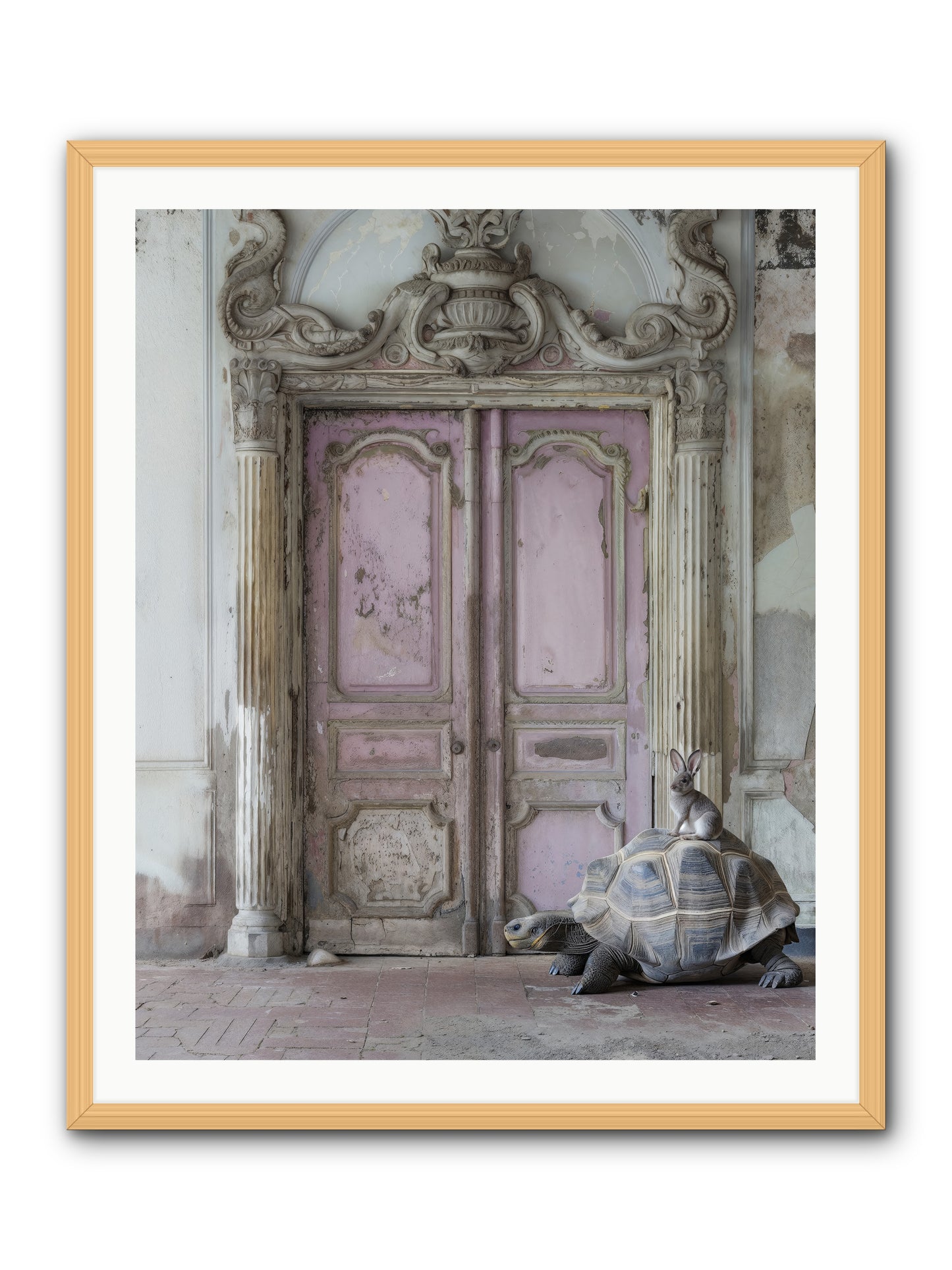 Passage To Whimsical Lands -- Framed Print - Natural 32x40