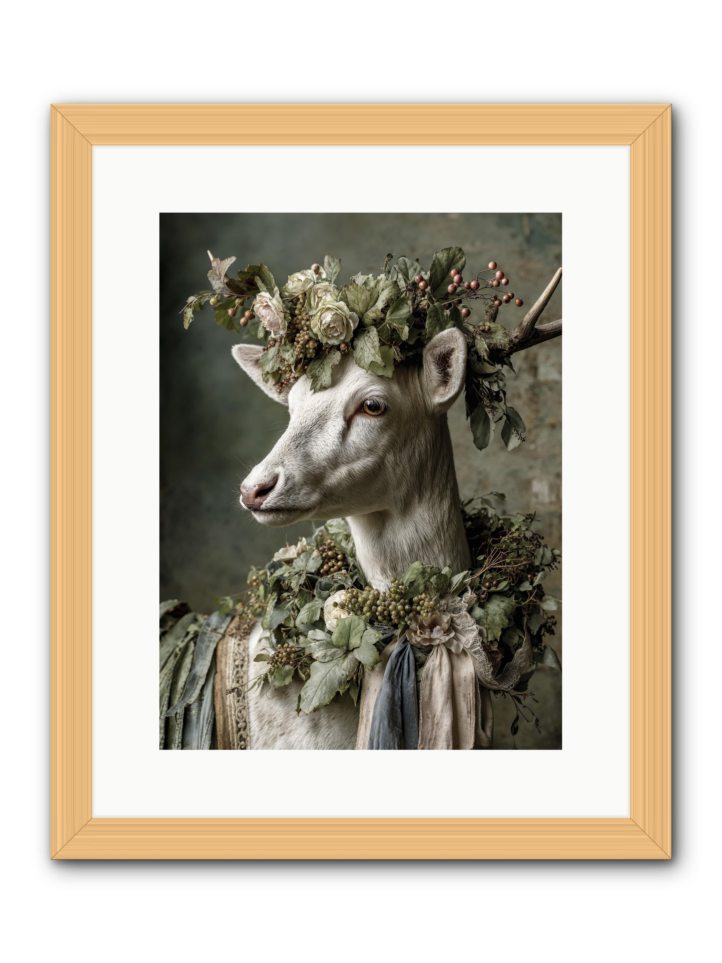 Pastiche -- Framed Print - Natural 12x16
