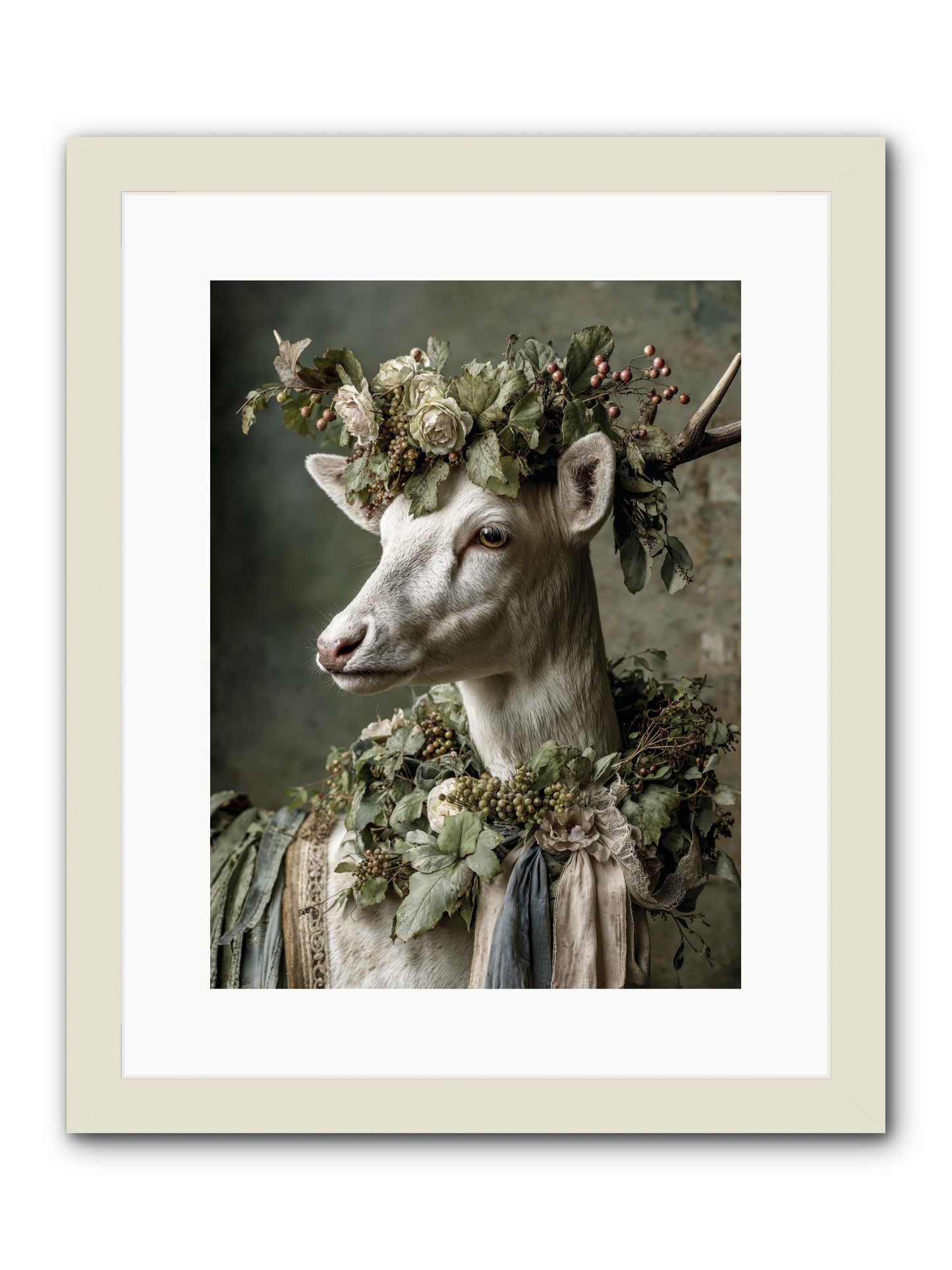 Pastiche -- Framed Print - White 12x16