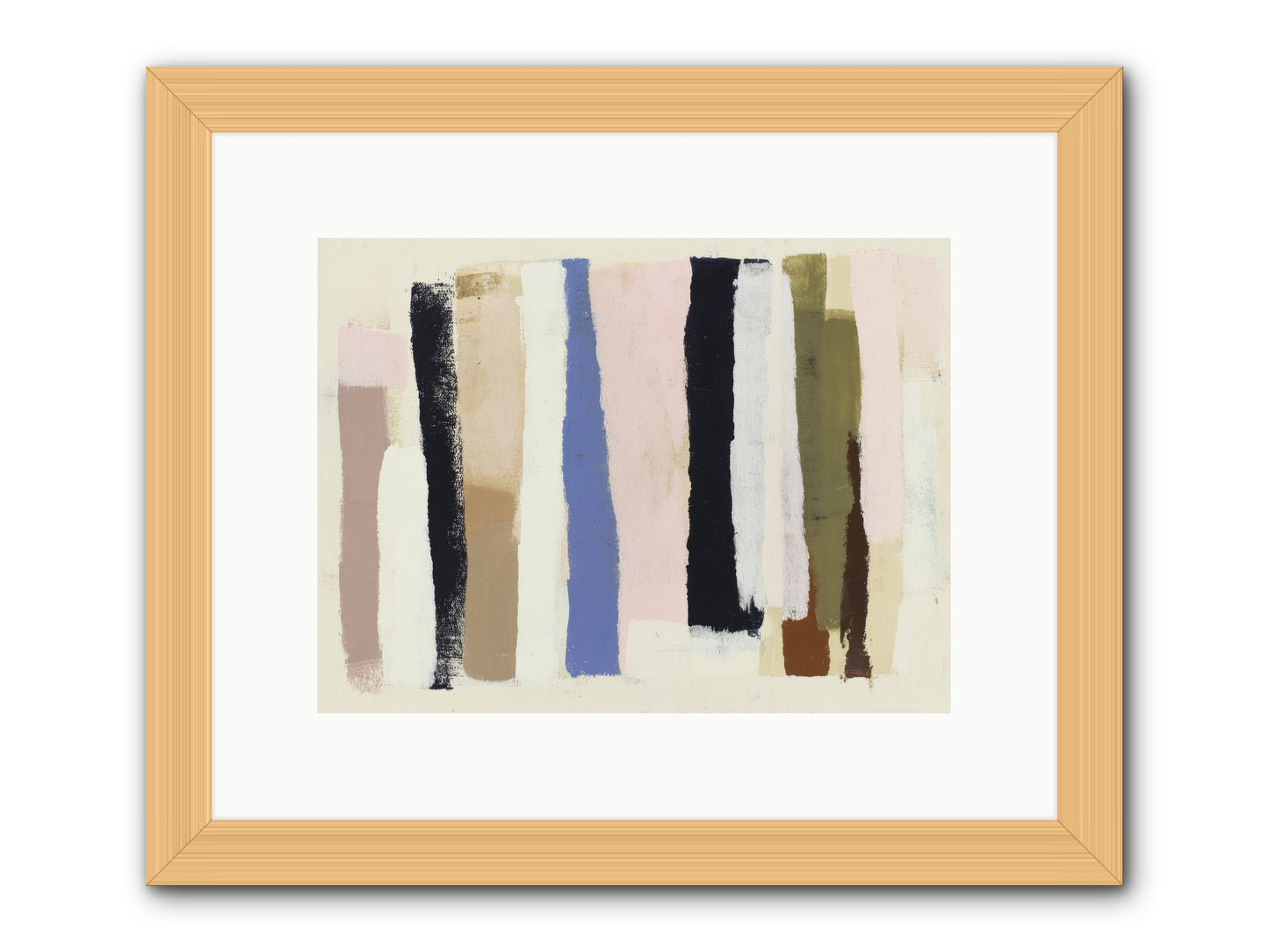 Pastiche -- Framed Print - Natural 12x9