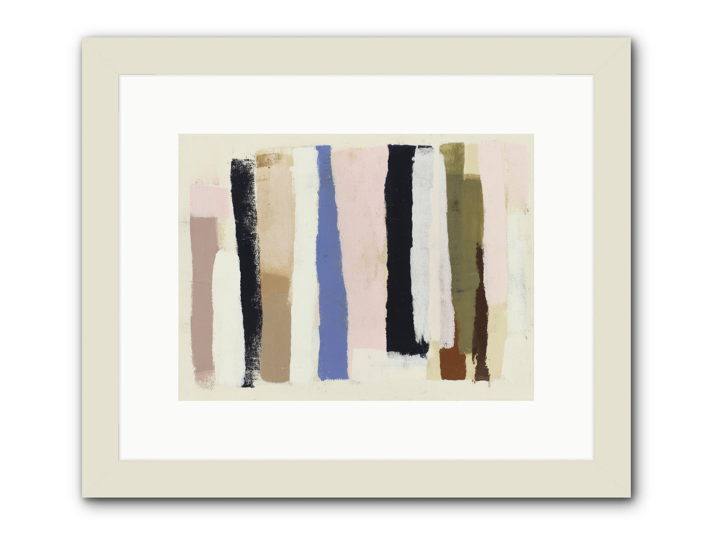Pastiche -- Framed Print - White 12x9