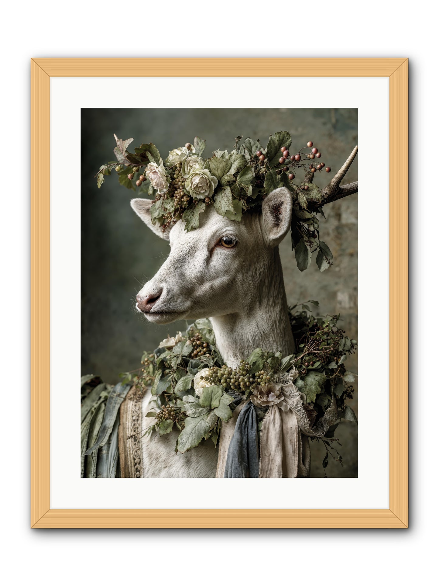 Pastiche -- Framed Print - Natural 18x24