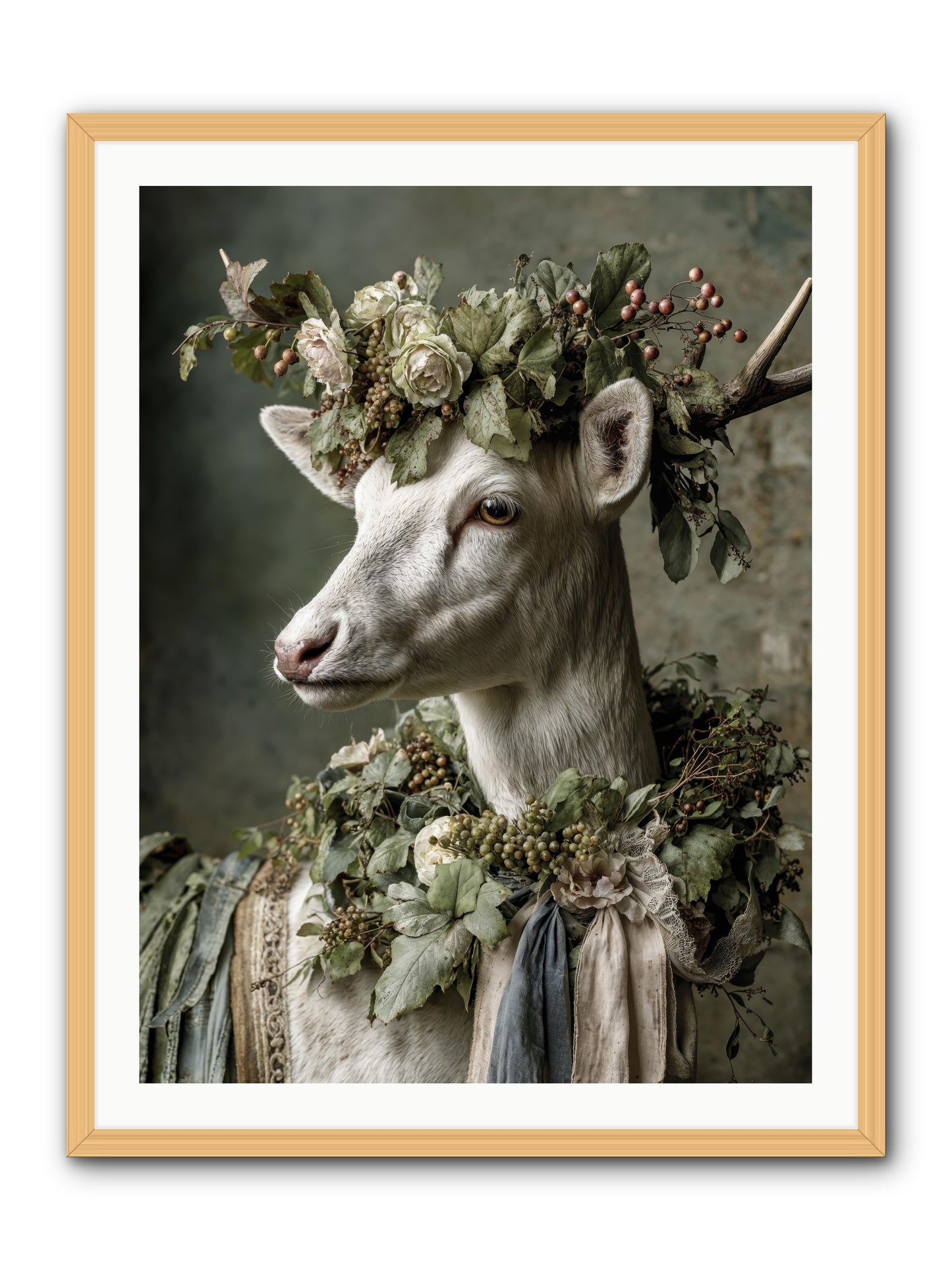 Pastiche -- Framed Print - Natural 30x40