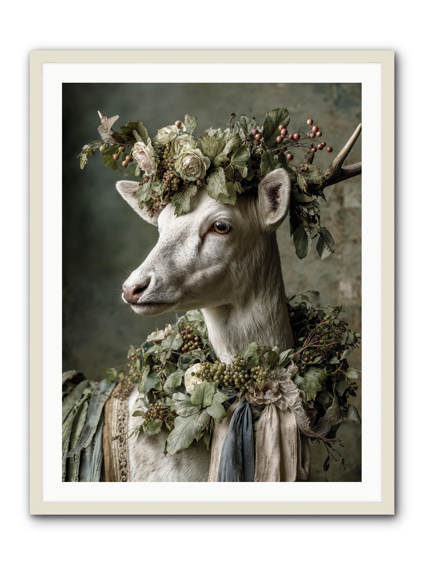 Pastiche -- Framed Print - White 30x40