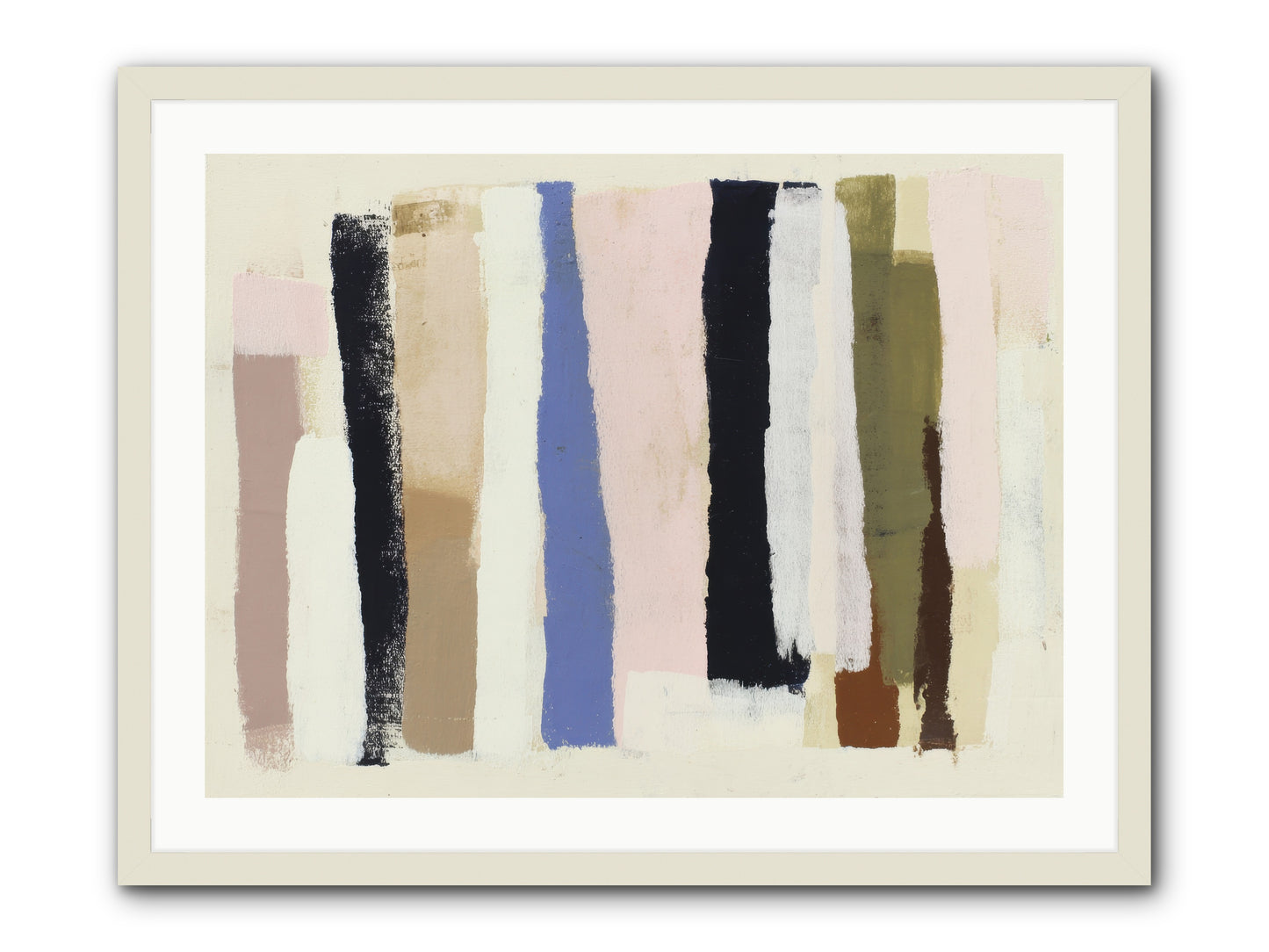 Pastiche -- Framed Print - White 32x24