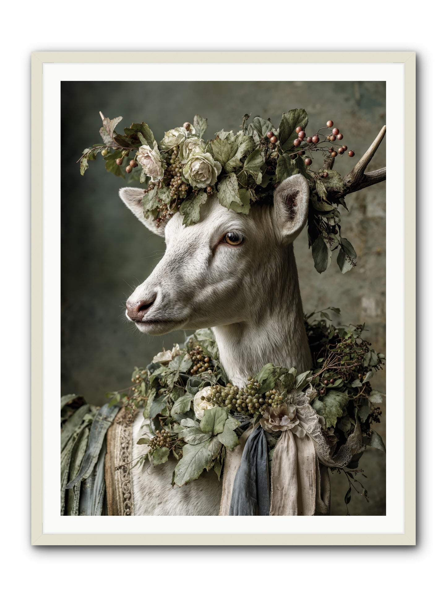 Pastiche -- Framed Print - White 36x48