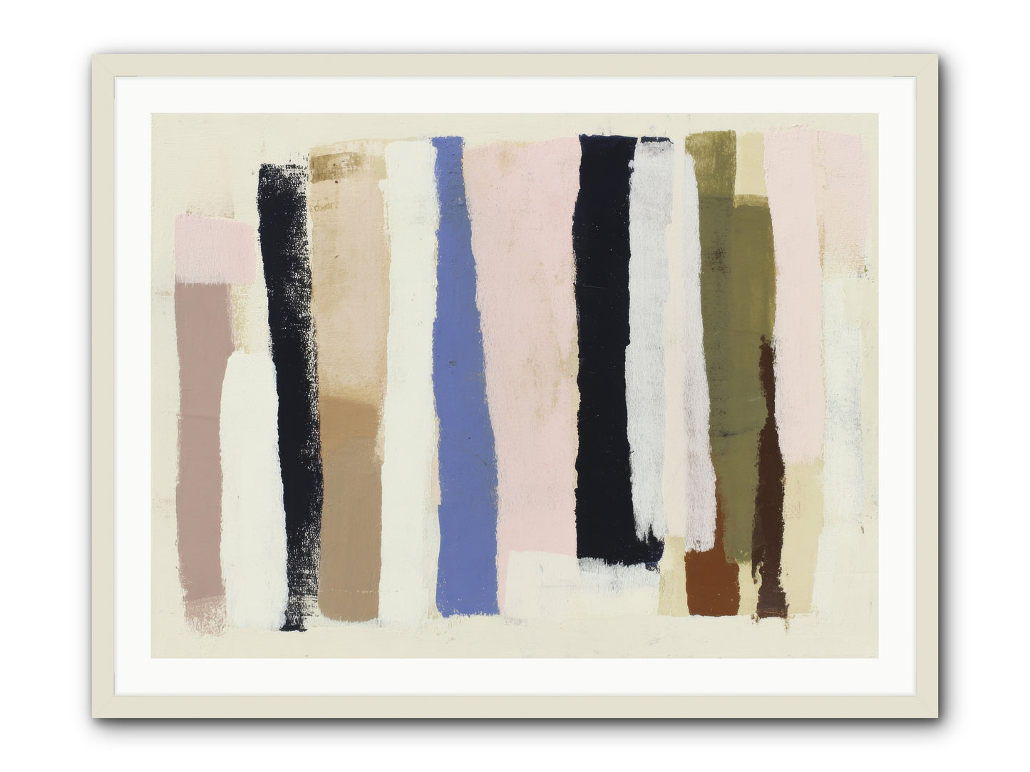 Pastiche -- Framed Print - White 40x30