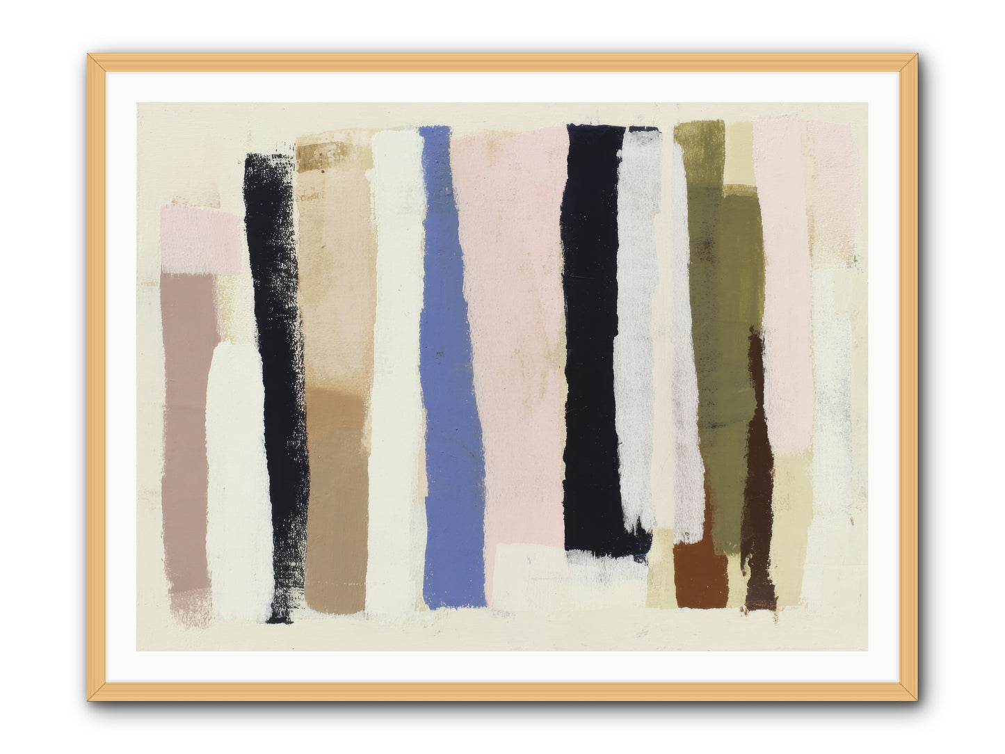 Pastiche -- Framed Print - Natural 48x36