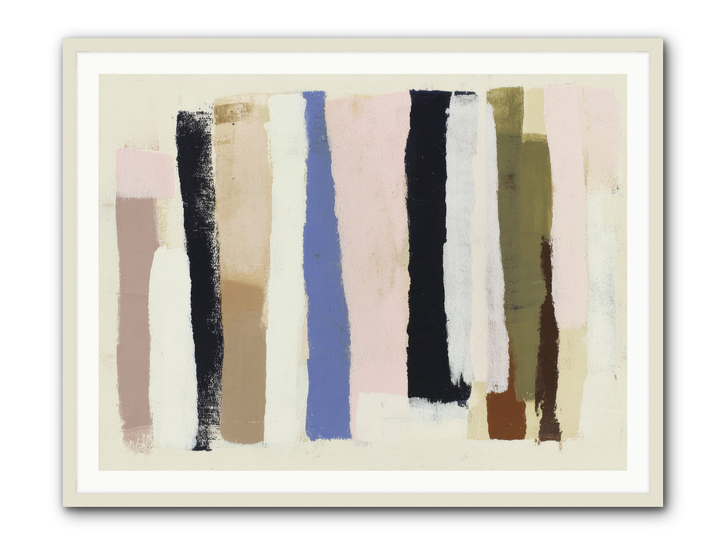 Pastiche -- Framed Print - White 48x36