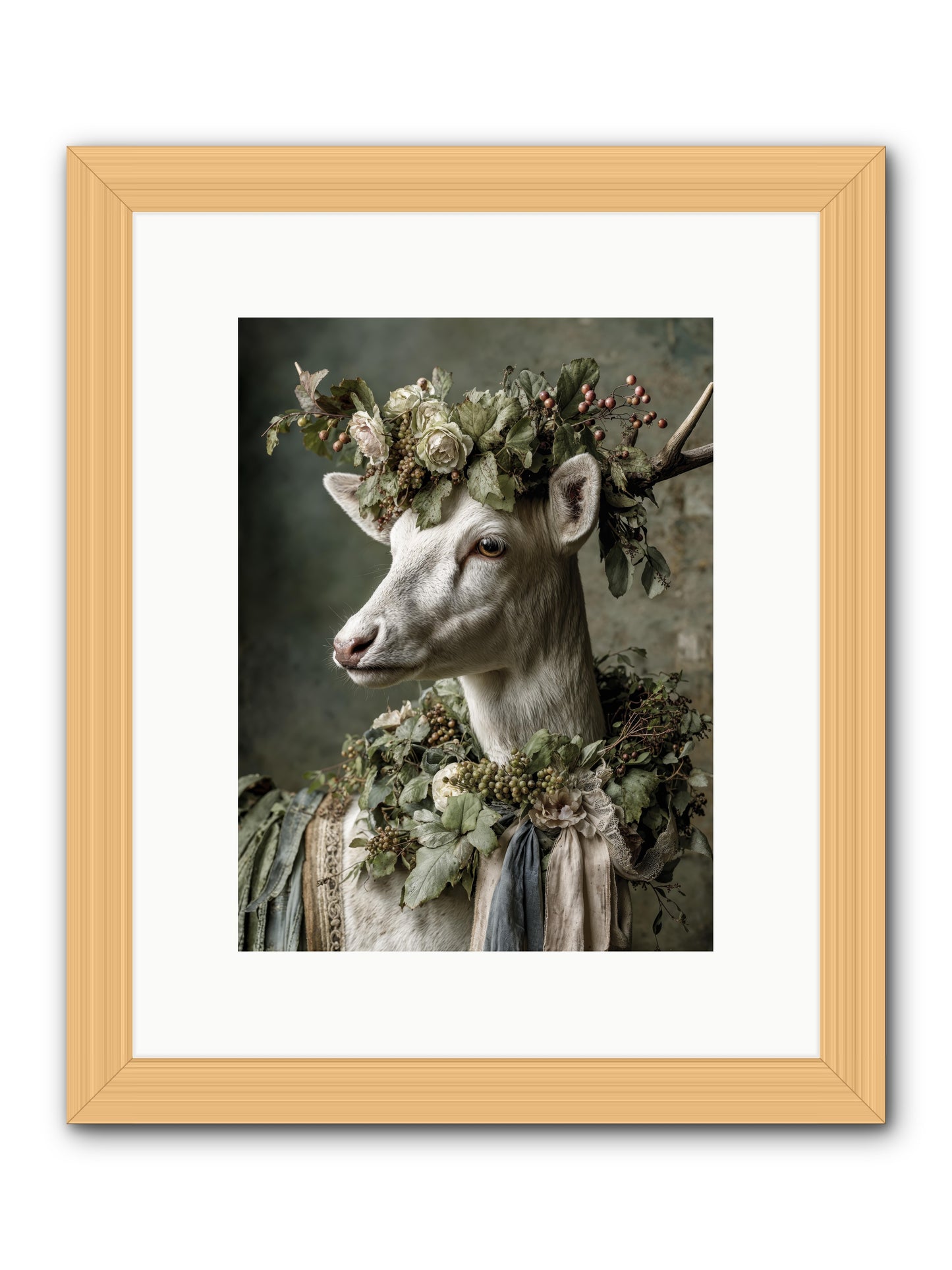 Pastiche -- Framed Print - Natural 9x12