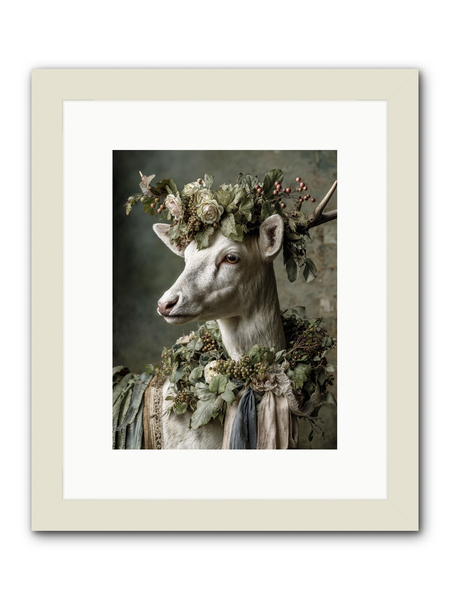 Pastiche -- Framed Print - White 9x12