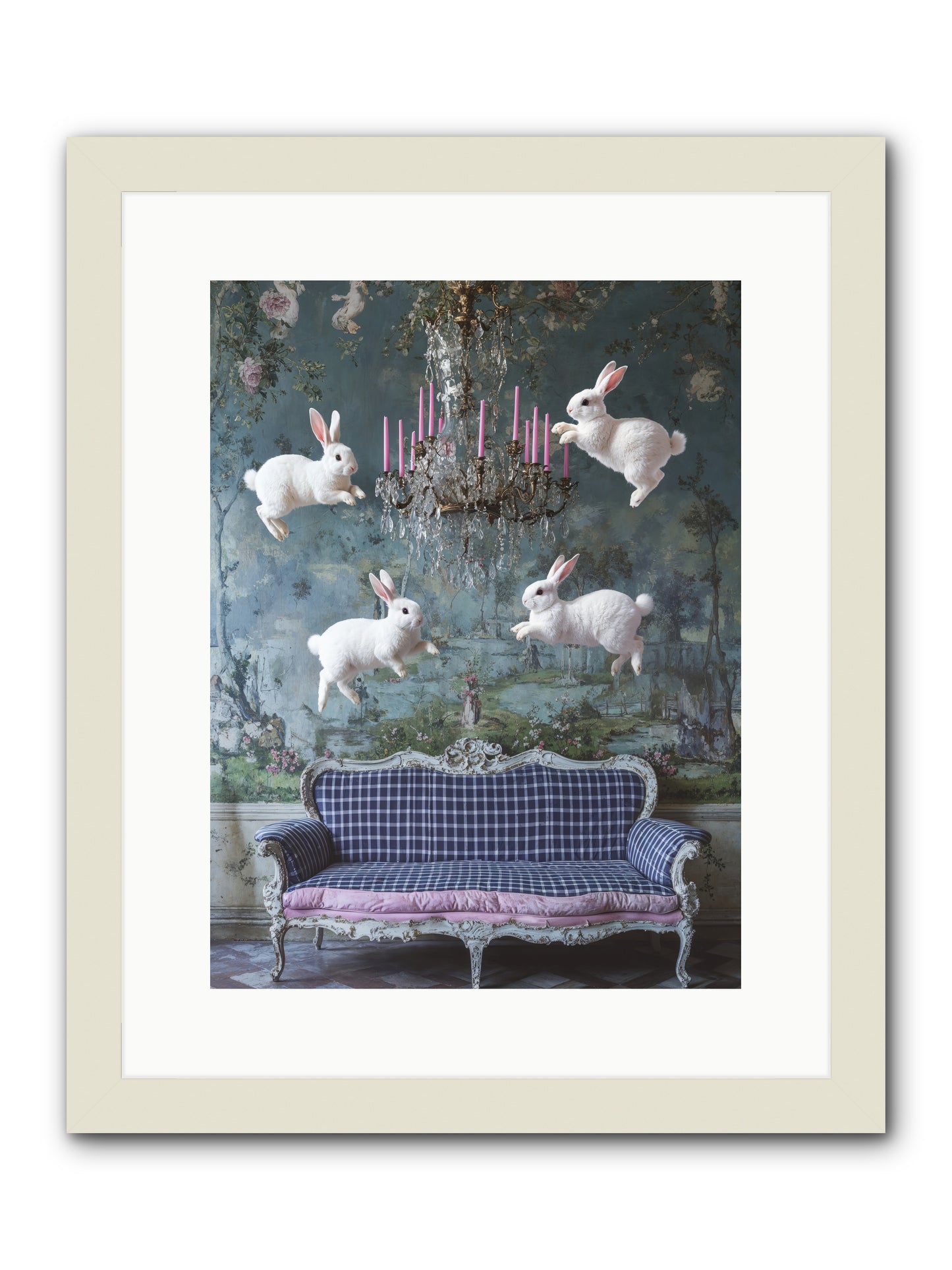 Pastoral Symphony Rising -- Framed Print - White 12x16