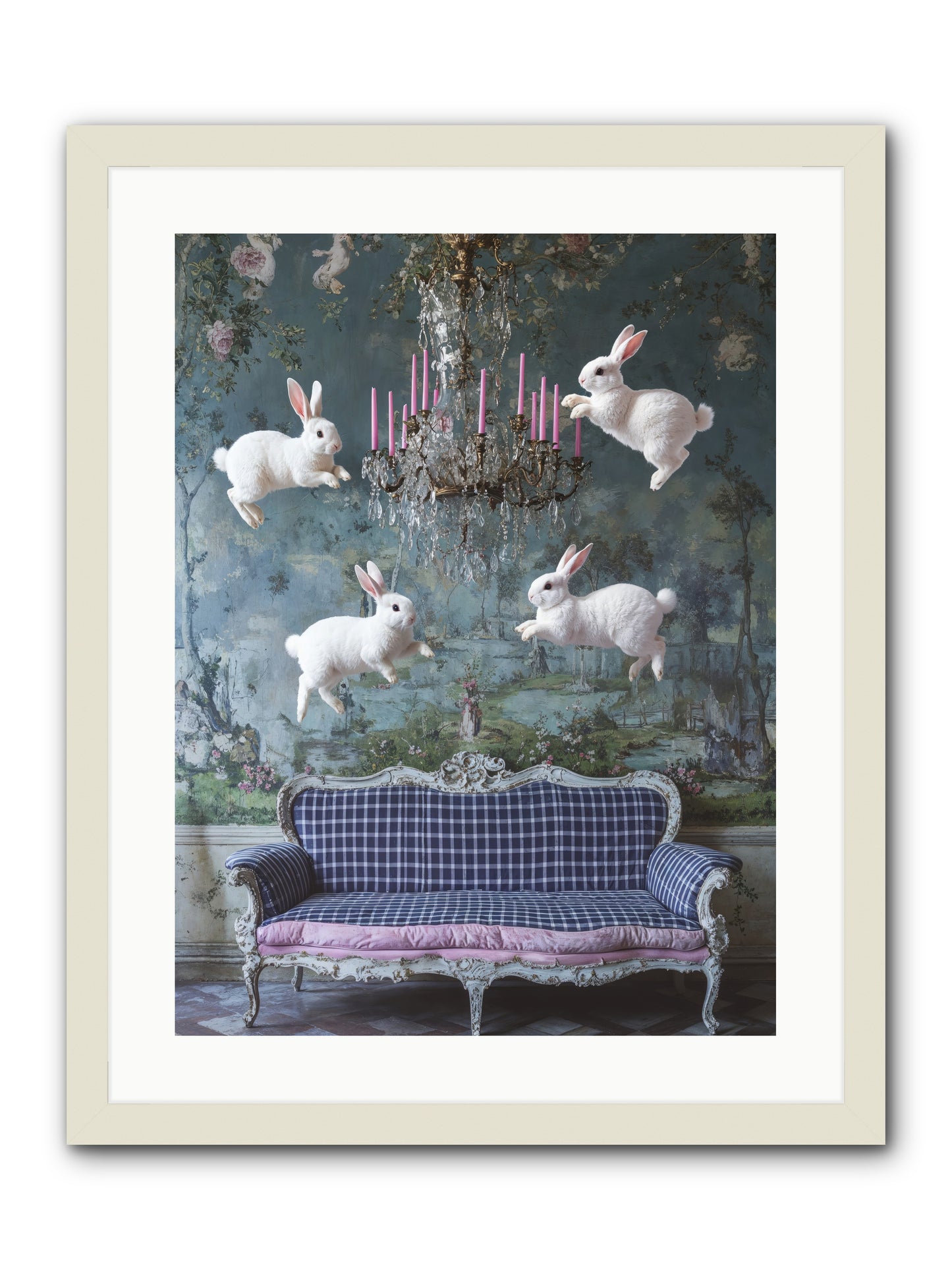 Pastoral Symphony Rising -- Framed Print - White 18x24