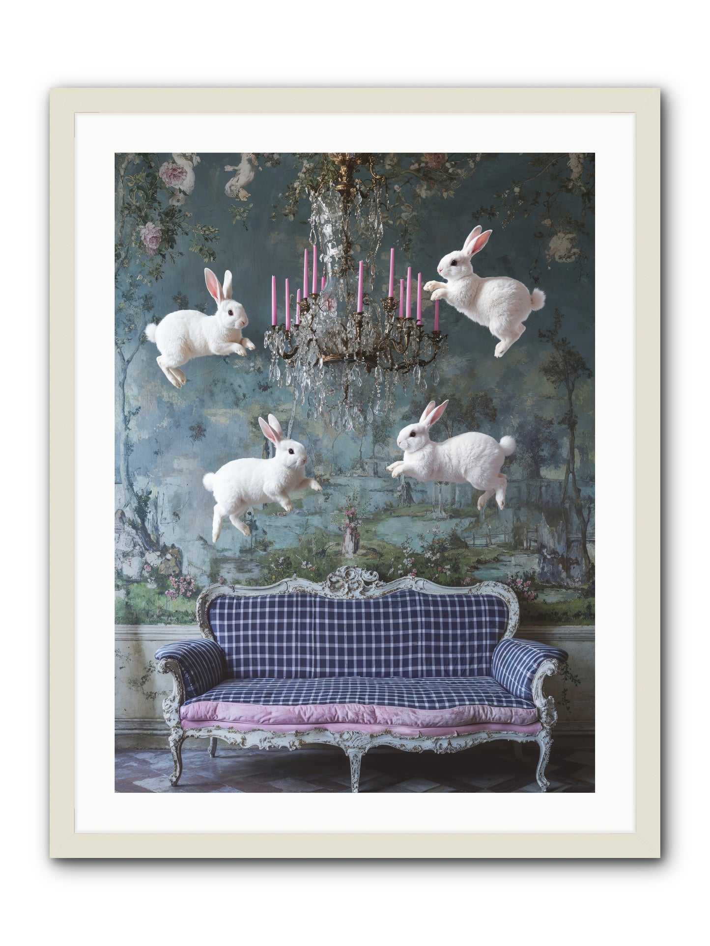 Pastoral Symphony Rising -- Framed Print - White 24x32