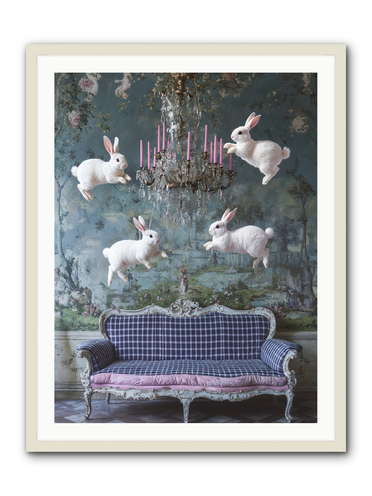 Pastoral Symphony Rising -- Framed Print - White 30x40