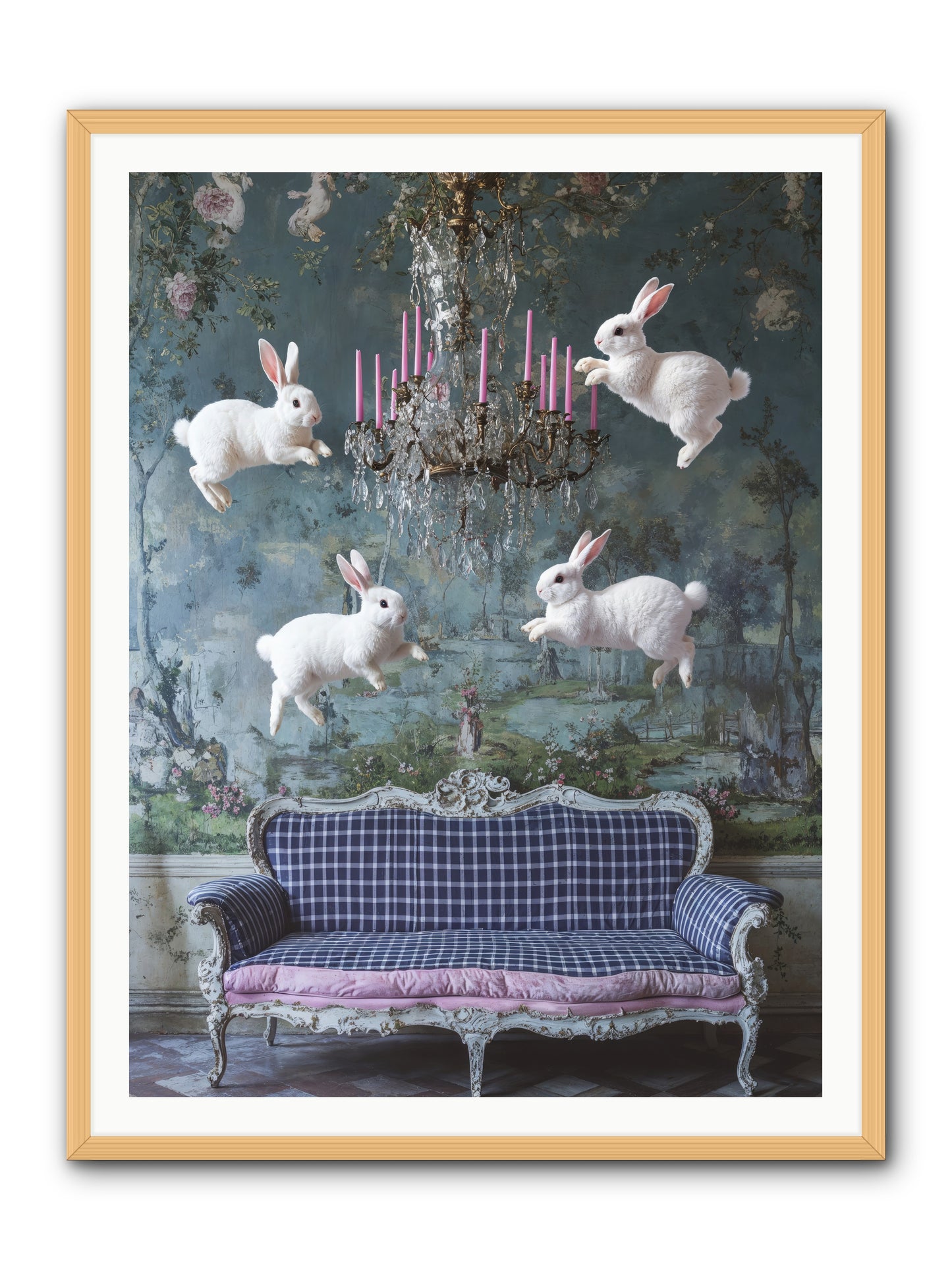 Pastoral Symphony Rising -- Framed Print - Natural 36x48