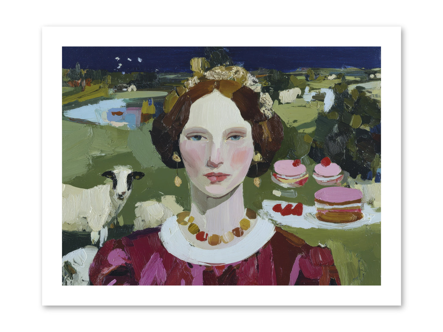 Pastoral Tea -- Paper Print 16x12