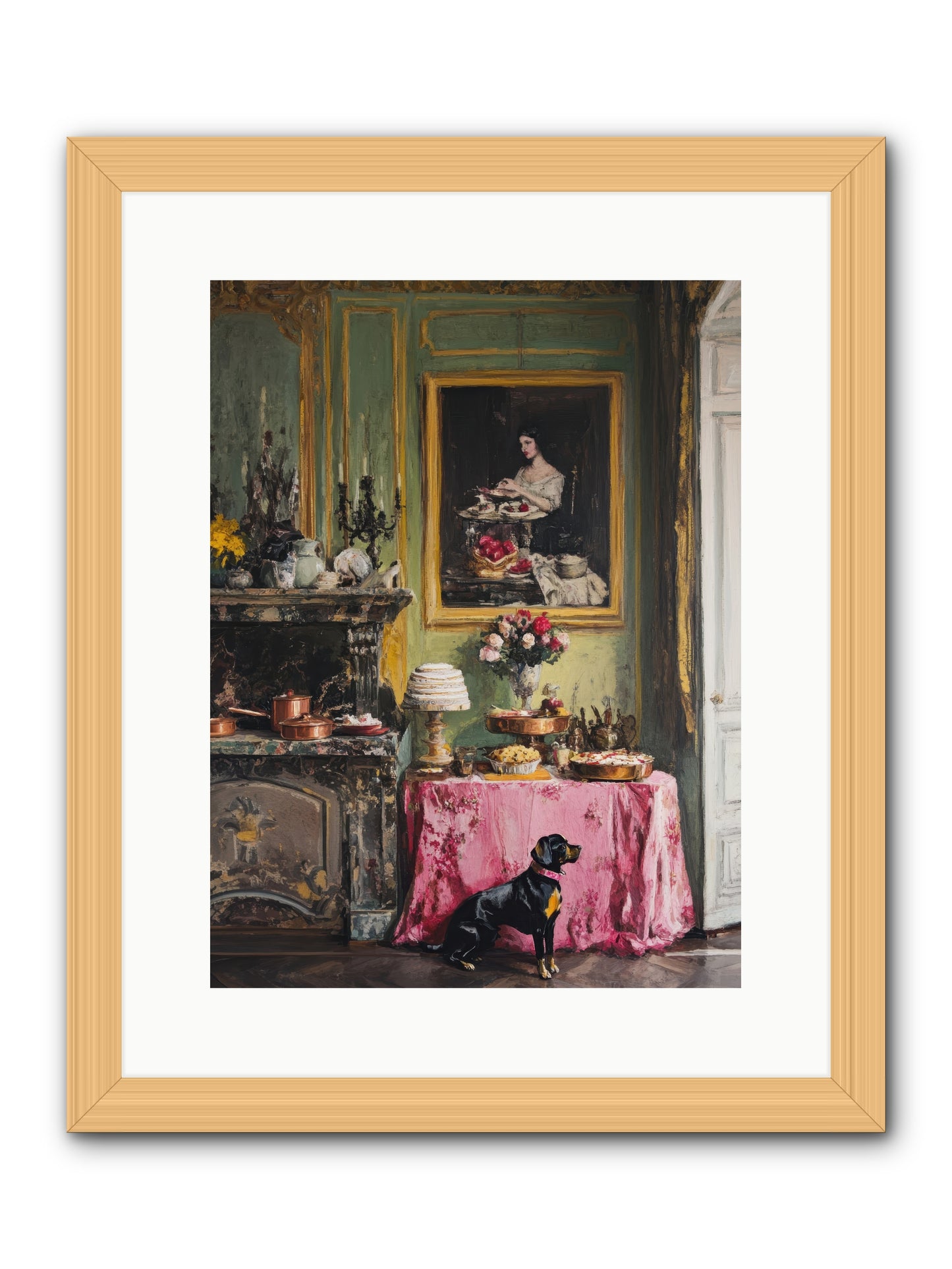 Pastry Devotion -- Framed Print - Natural 12x16