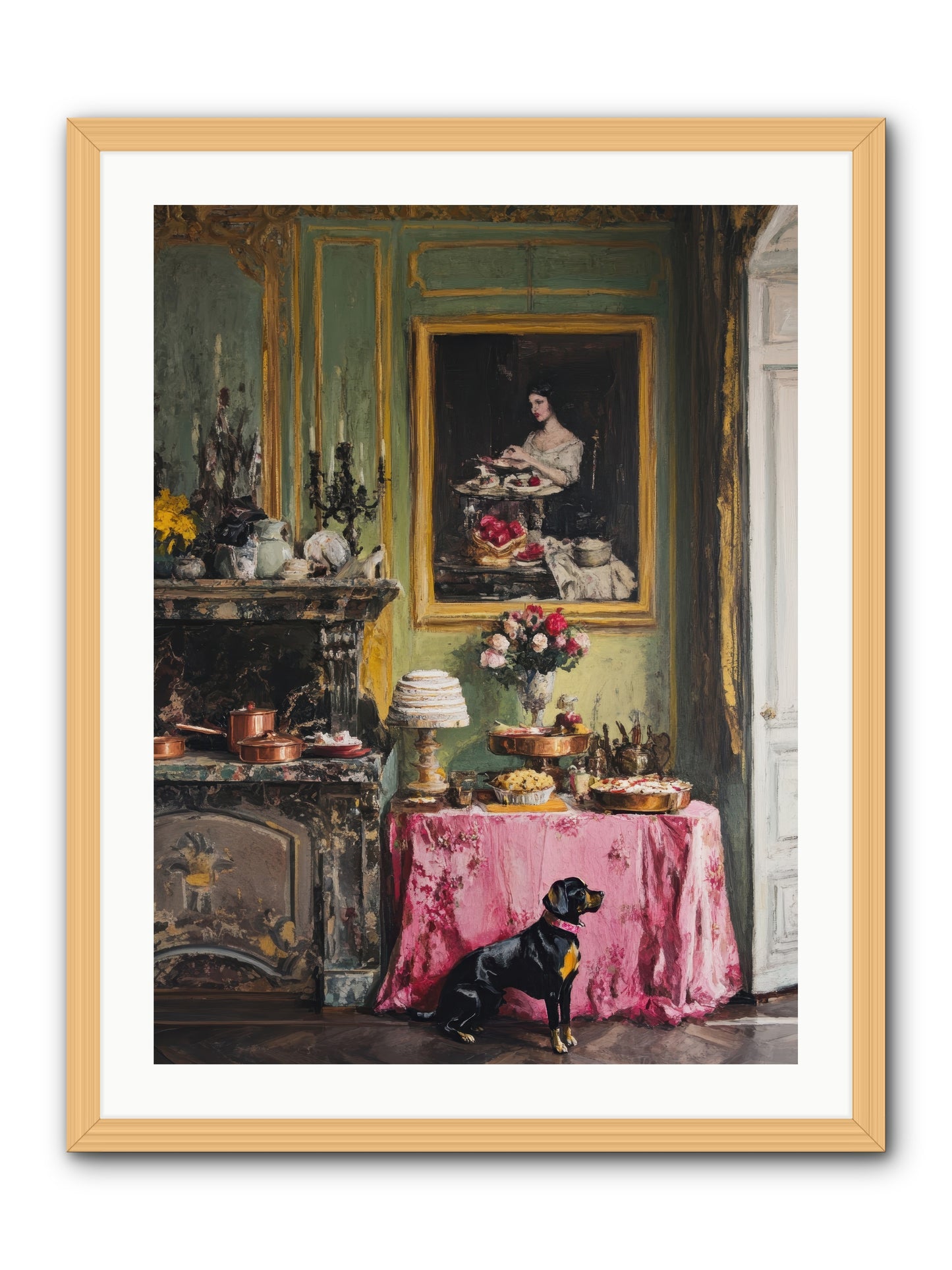 Pastry Devotion -- Framed Print - Natural 24x32