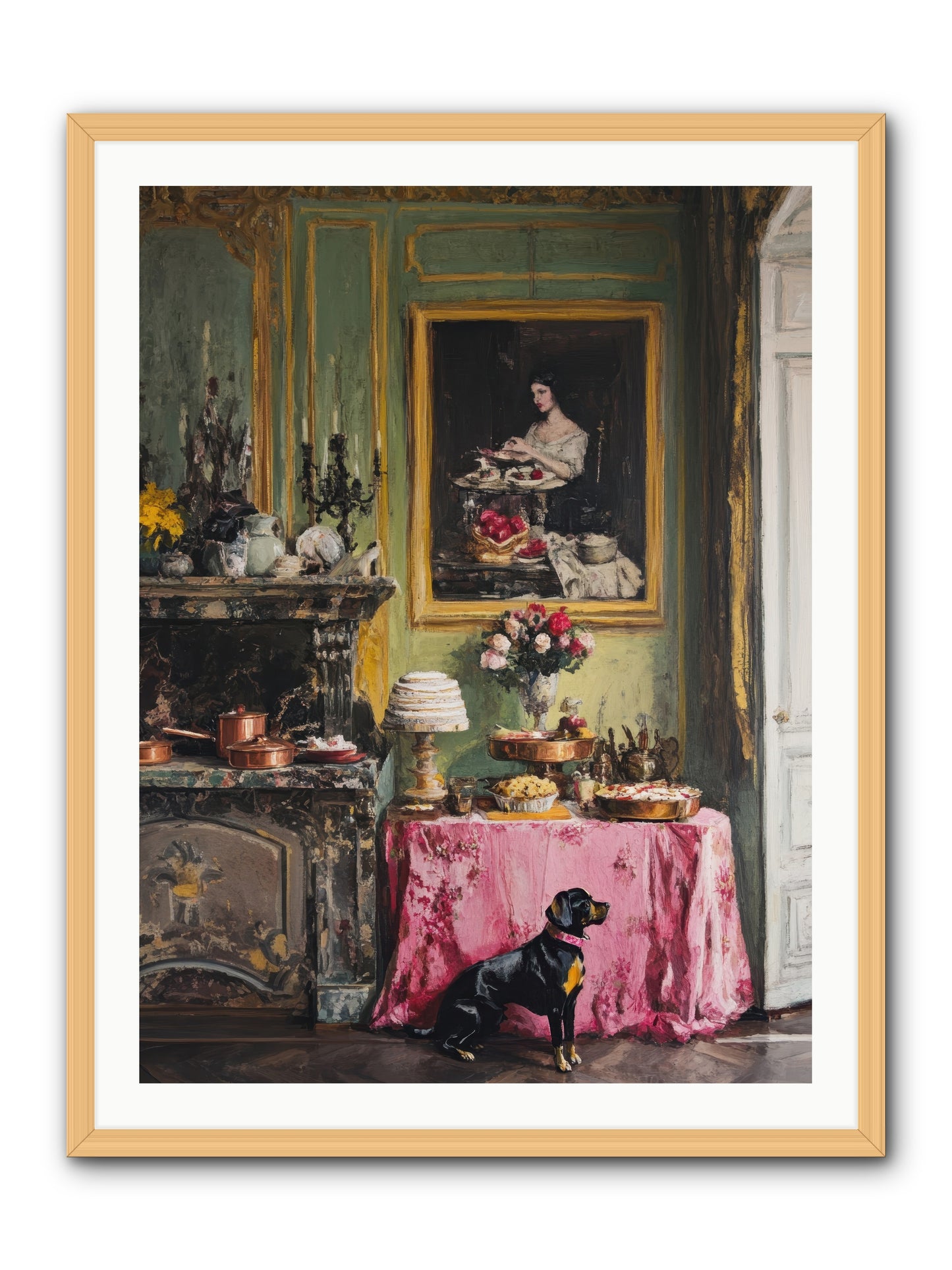 Pastry Devotion -- Framed Print - Natural 30x40