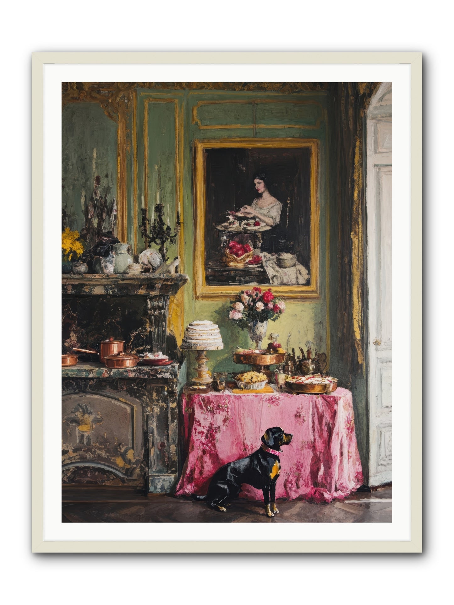 Pastry Devotion -- Framed Print - White 36x48