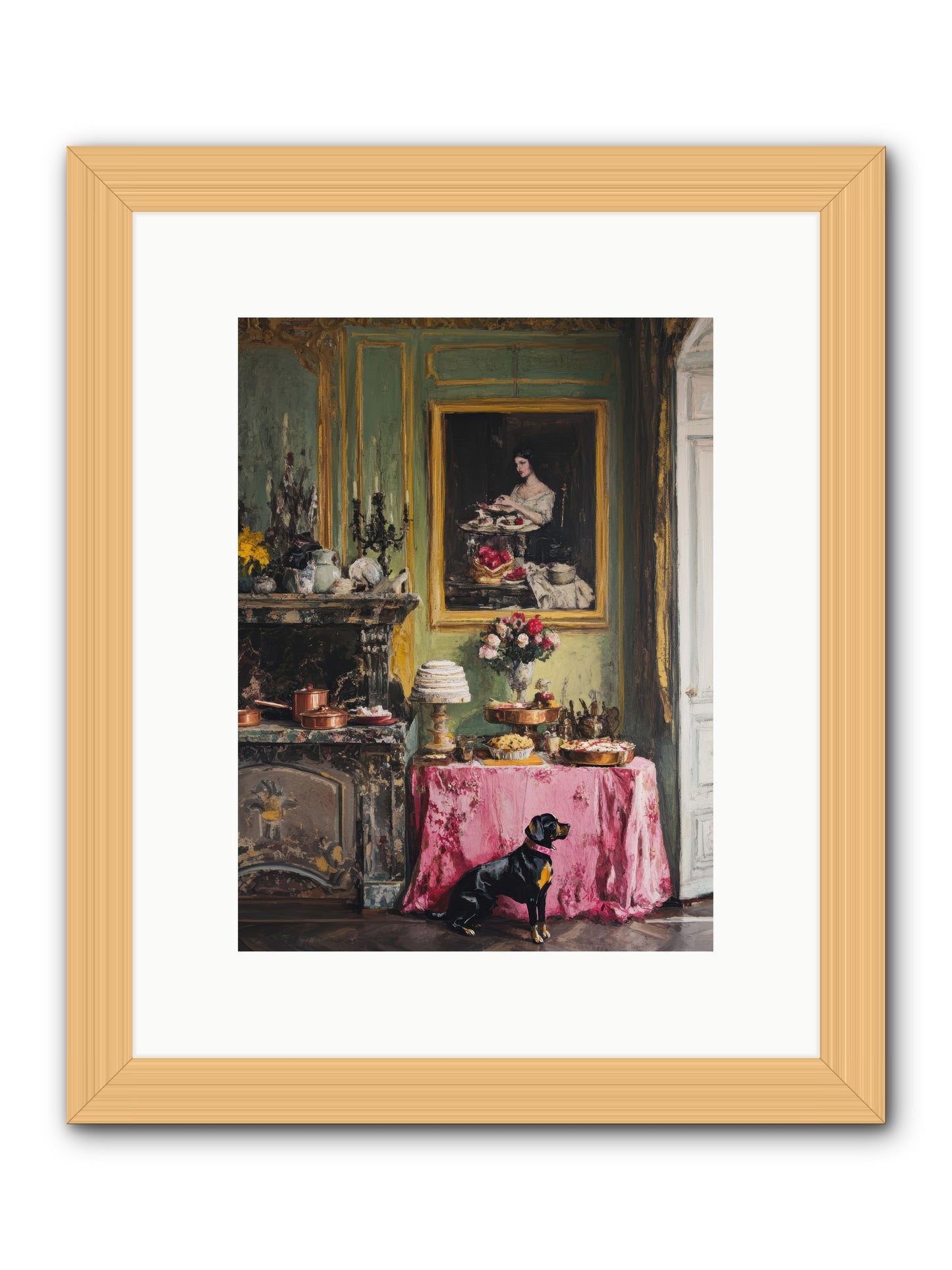 Pastry Devotion -- Framed Print - Natural 9x12