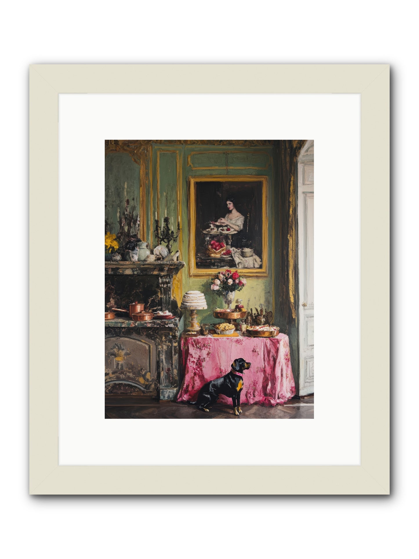 Pastry Devotion -- Framed Print - White 9x12