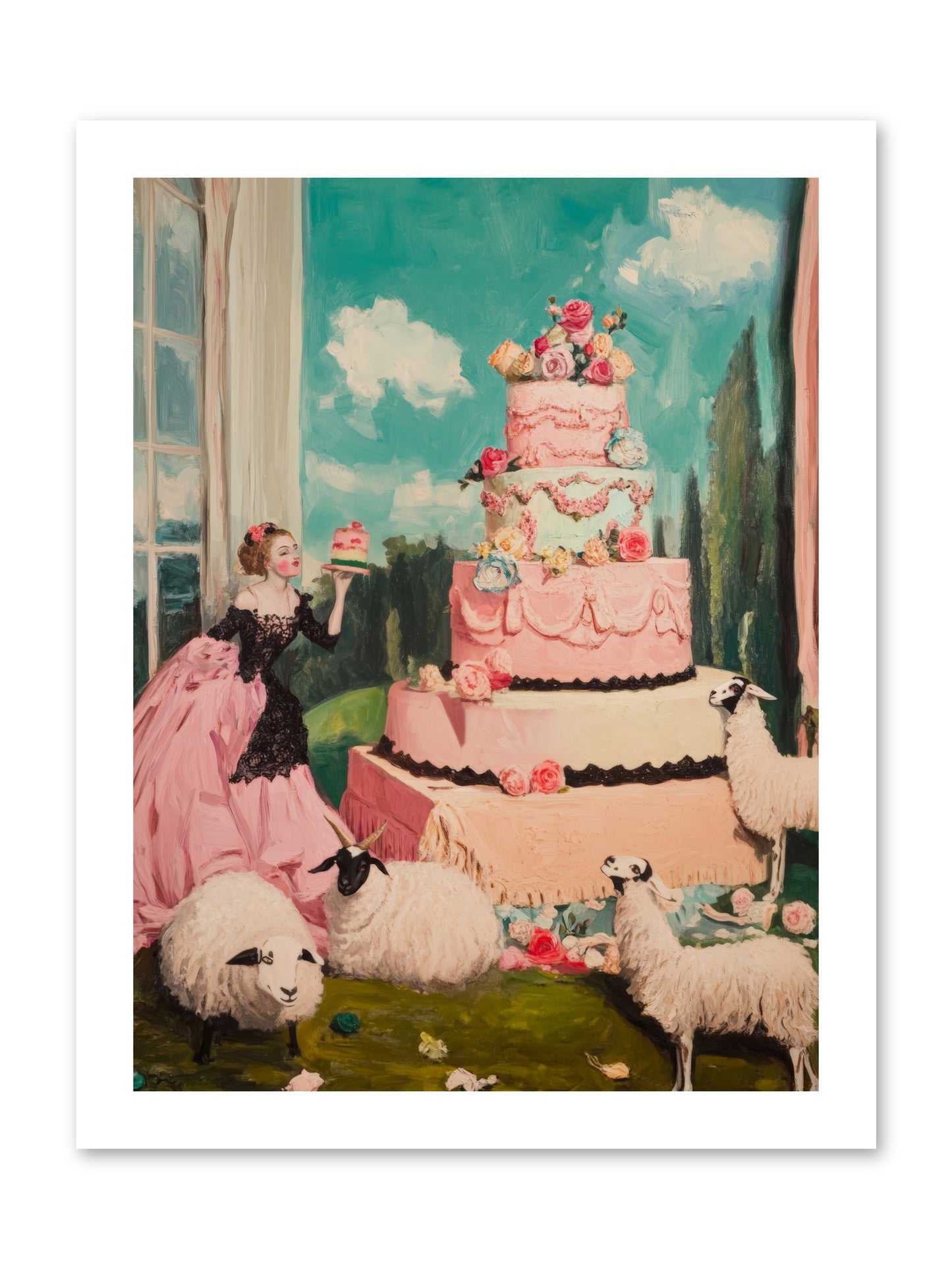 Pasture to ParisRez2 -- Loose Canvas Print 12x16