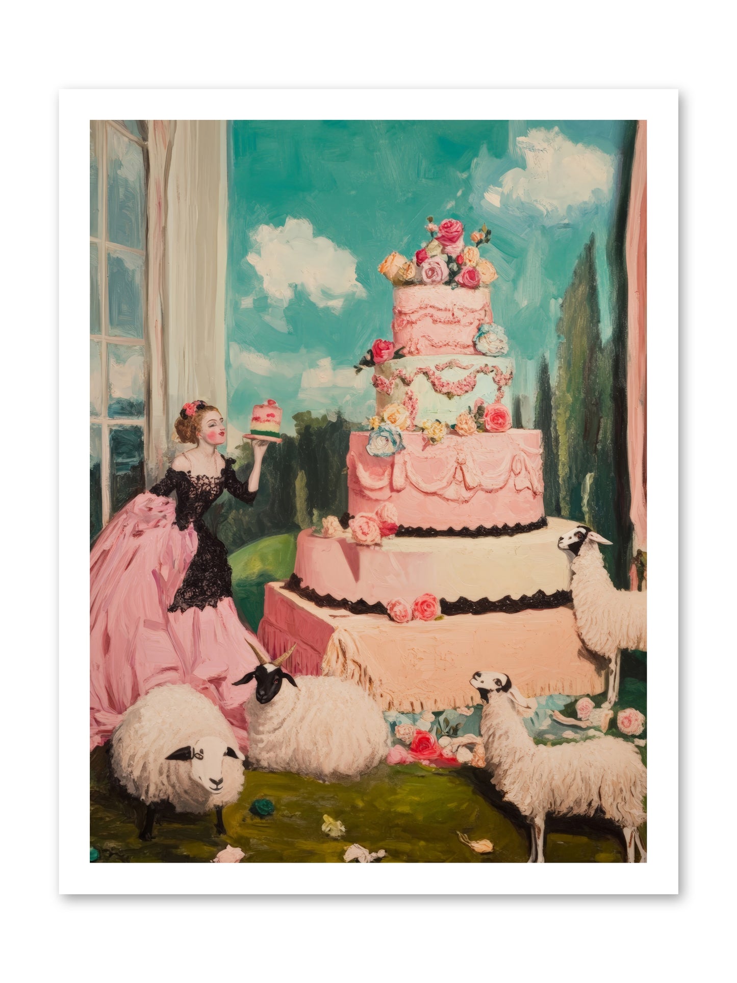 Pasture to ParisRez2 -- Loose Canvas Print 18x24