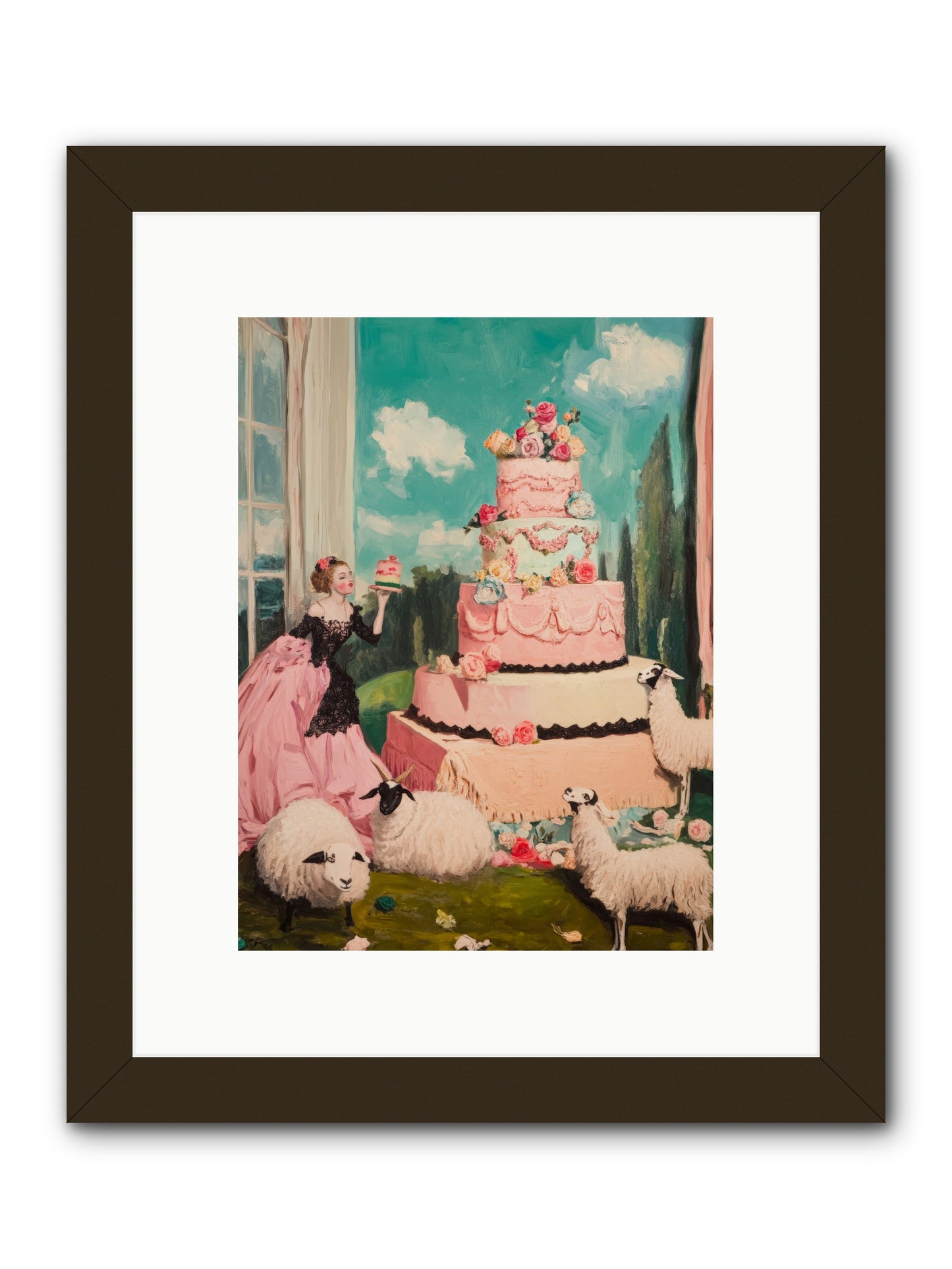 Pasture to ParisRez2 -- Framed Print - Black 9x12