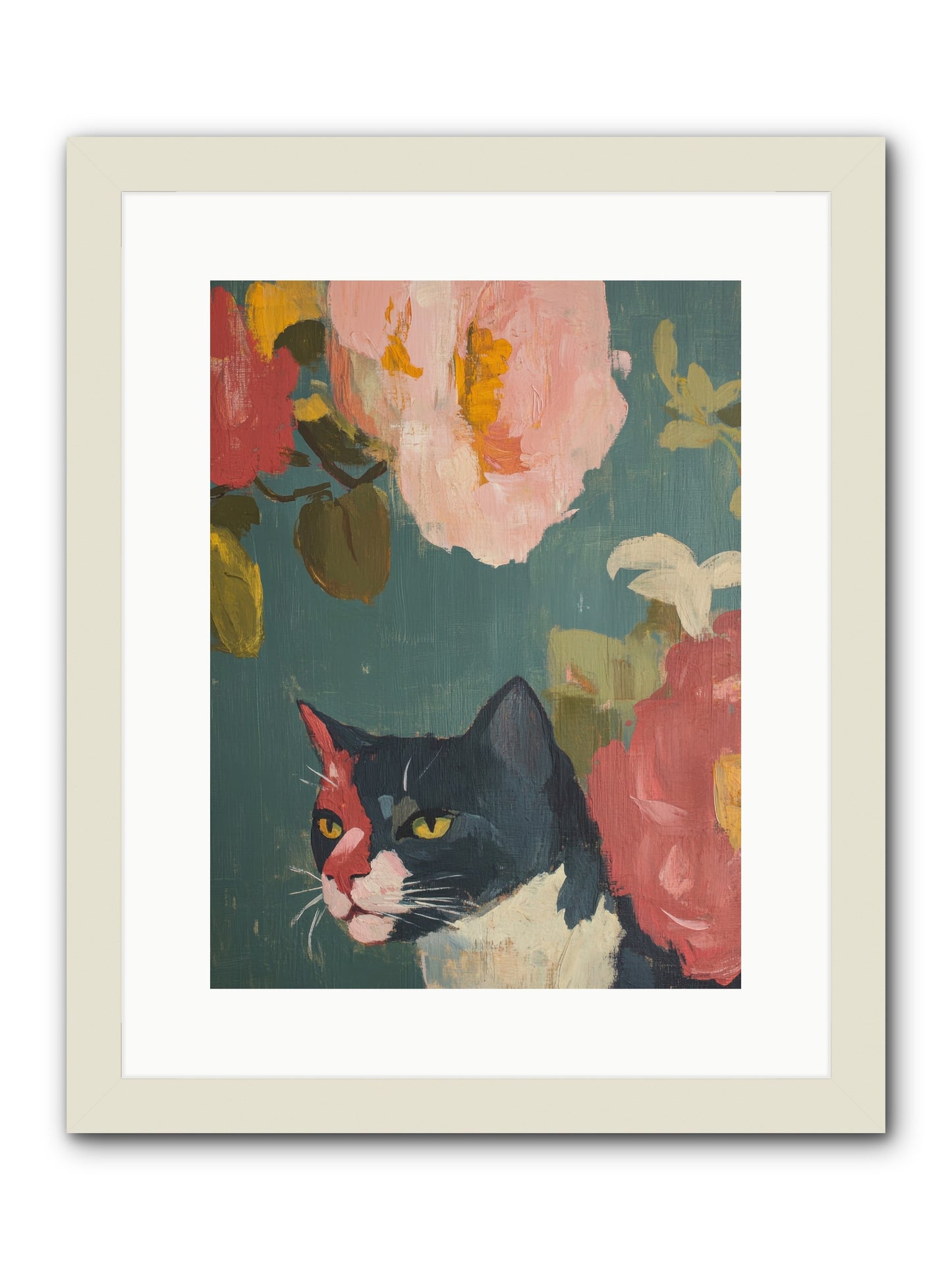 Patchwork Darling -- Framed Print - White 12x16