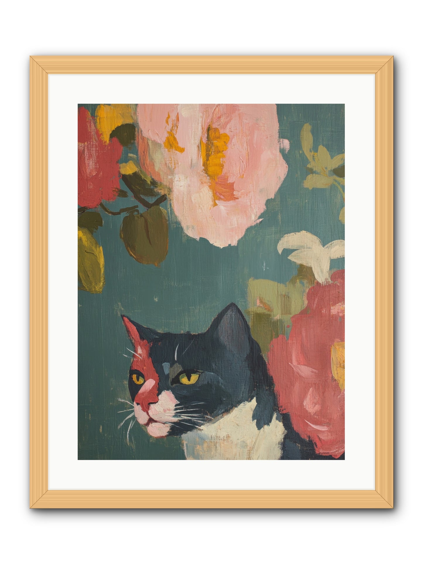 Patchwork Darling -- Framed Print - Natural 18x24