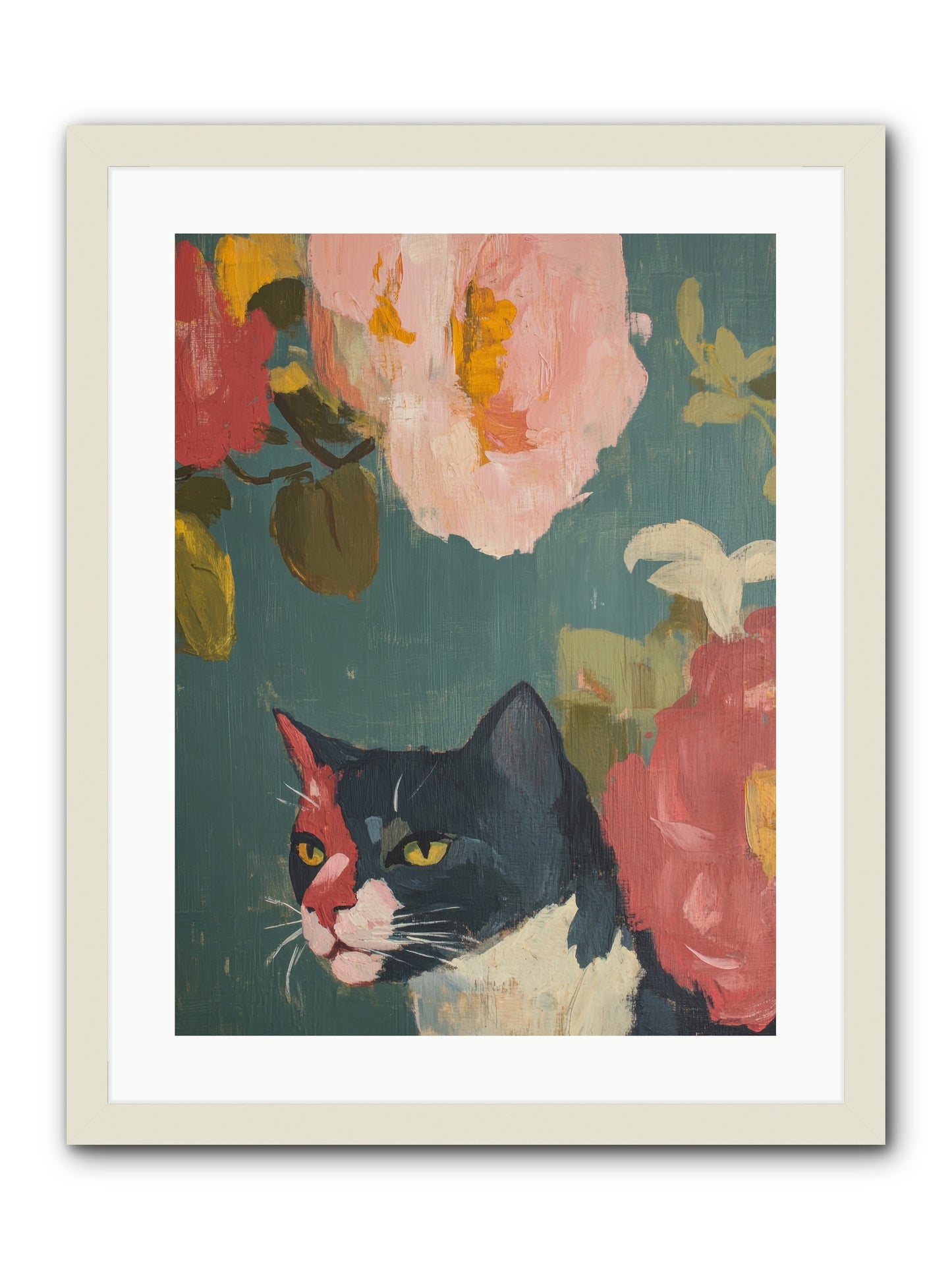 Patchwork Darling -- Framed Print - White 18x24